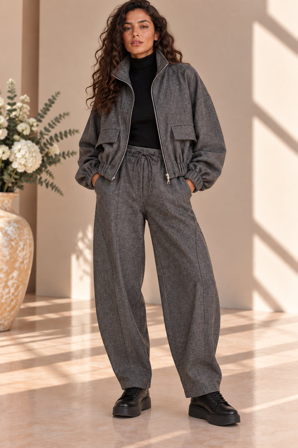 PANTALONE BARREL CON COULISSE - PLEASE