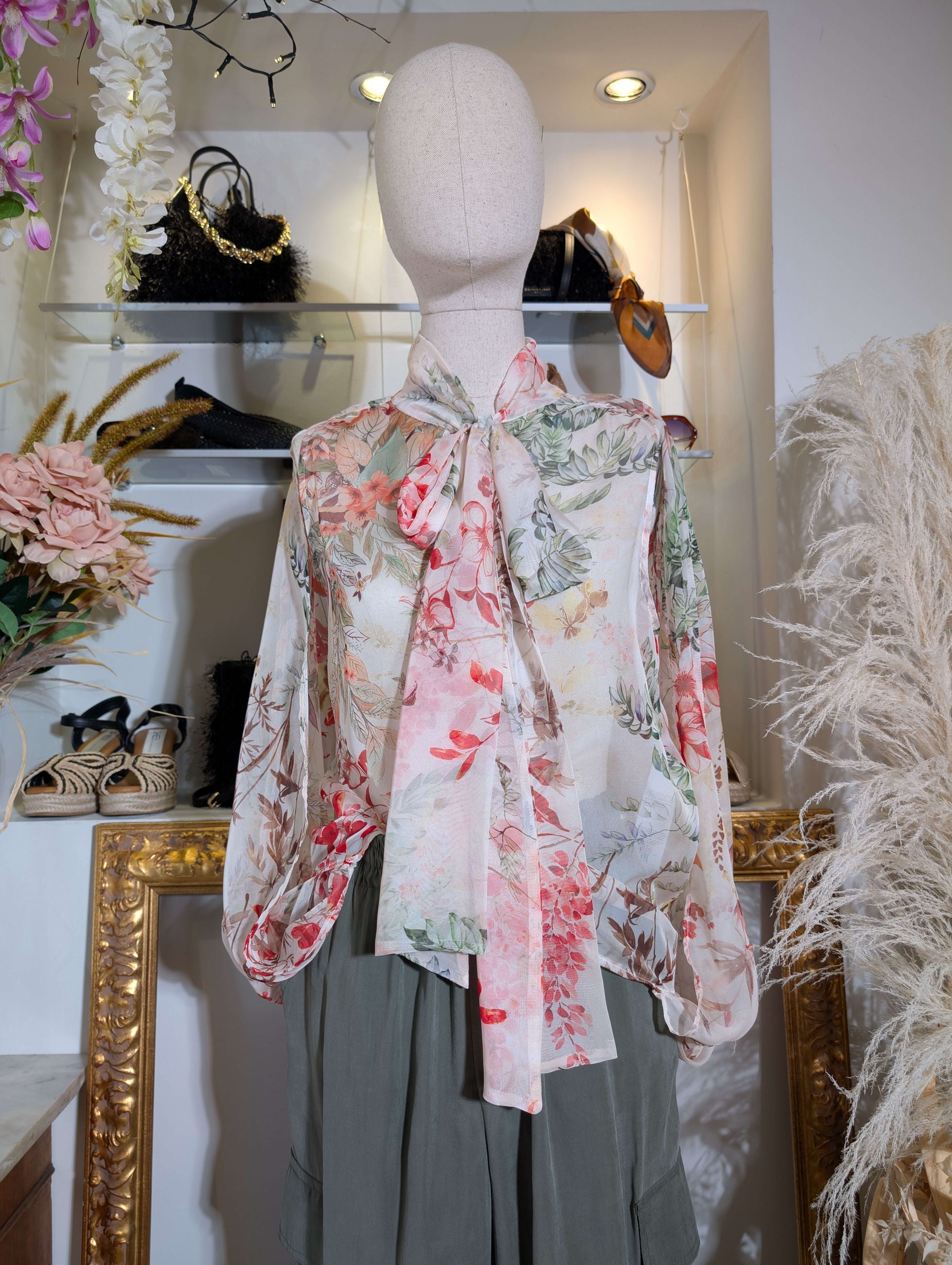 Blusa in chiffon stampa floreale - IMPERIAL