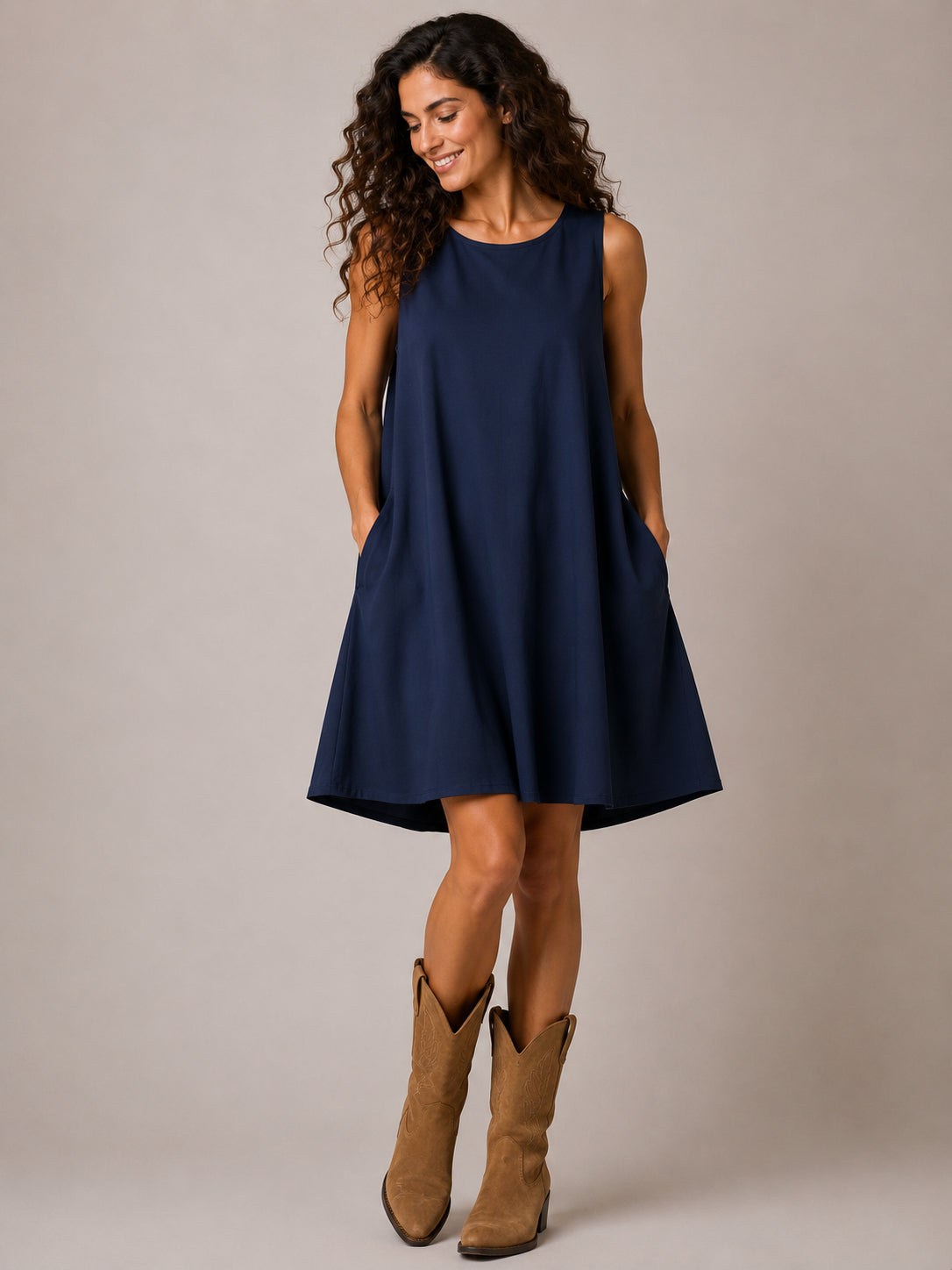 Abito corto in cotone. - SHE_FLORENCE_LAB