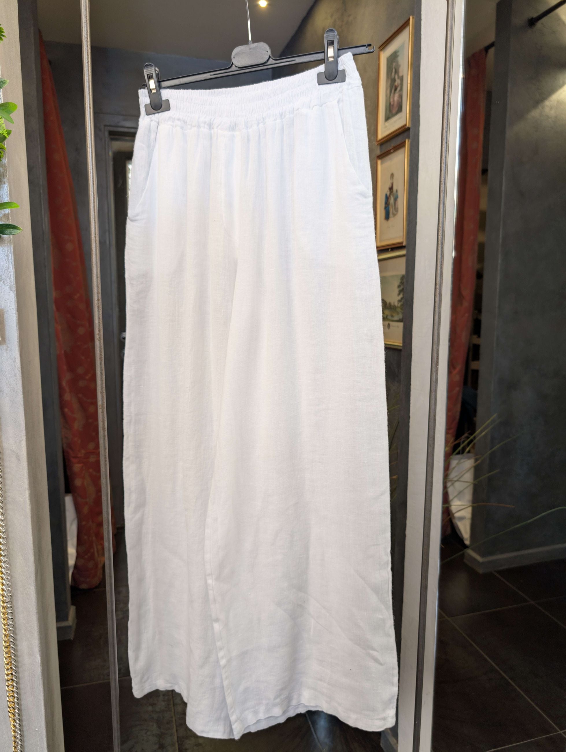 Pantalone Ampio in puro Lino -