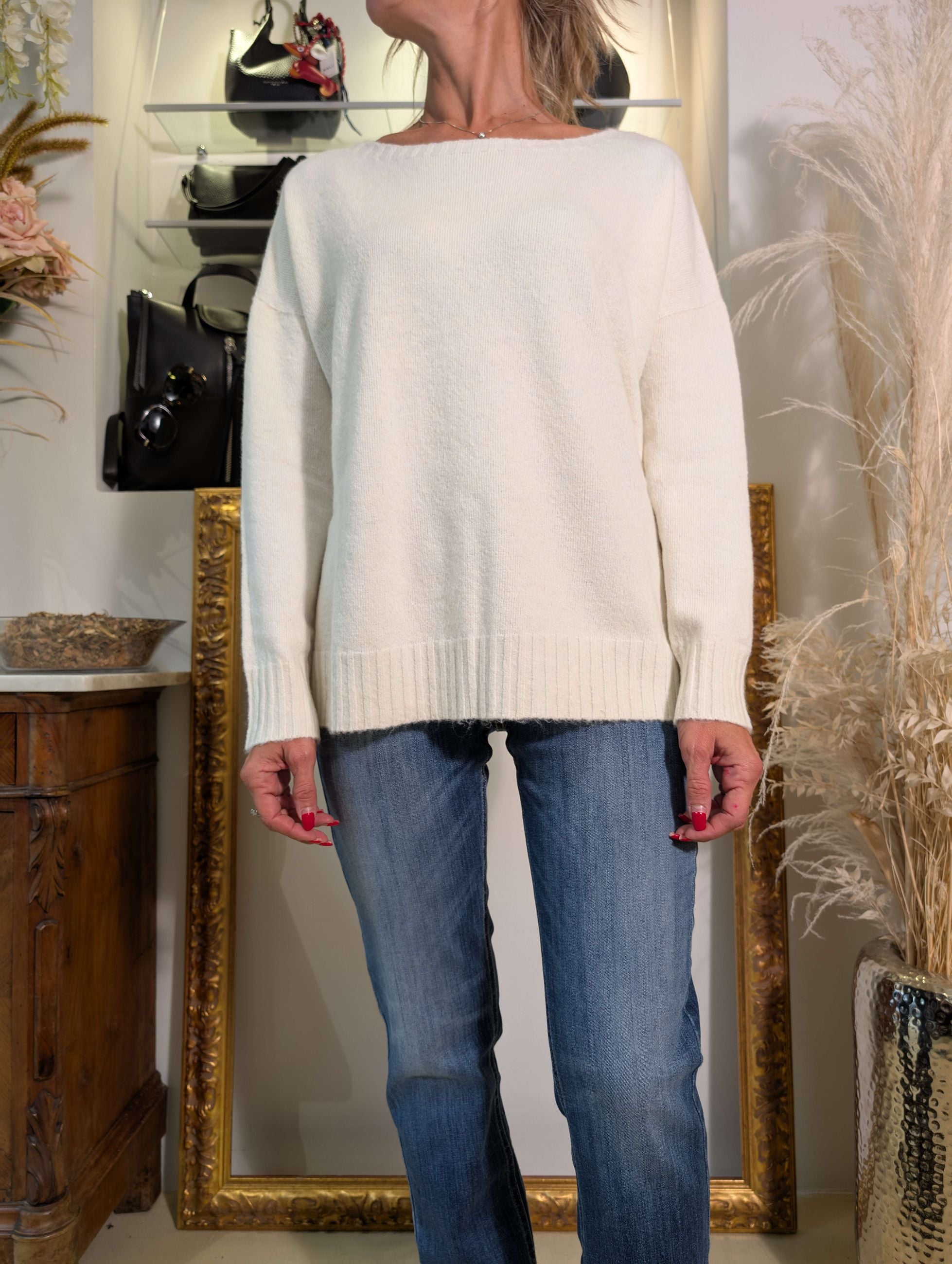 Maglia oversized in bouclé - SHE_FLORENCE_LAB