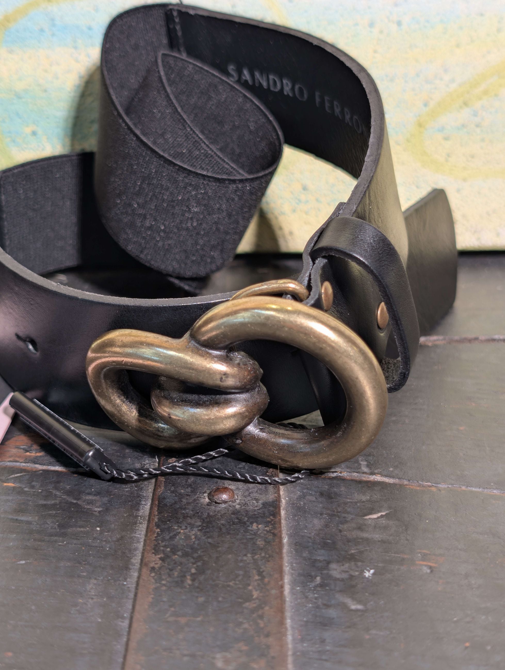 Cintura con fibia in ottone - Sandro Ferrone