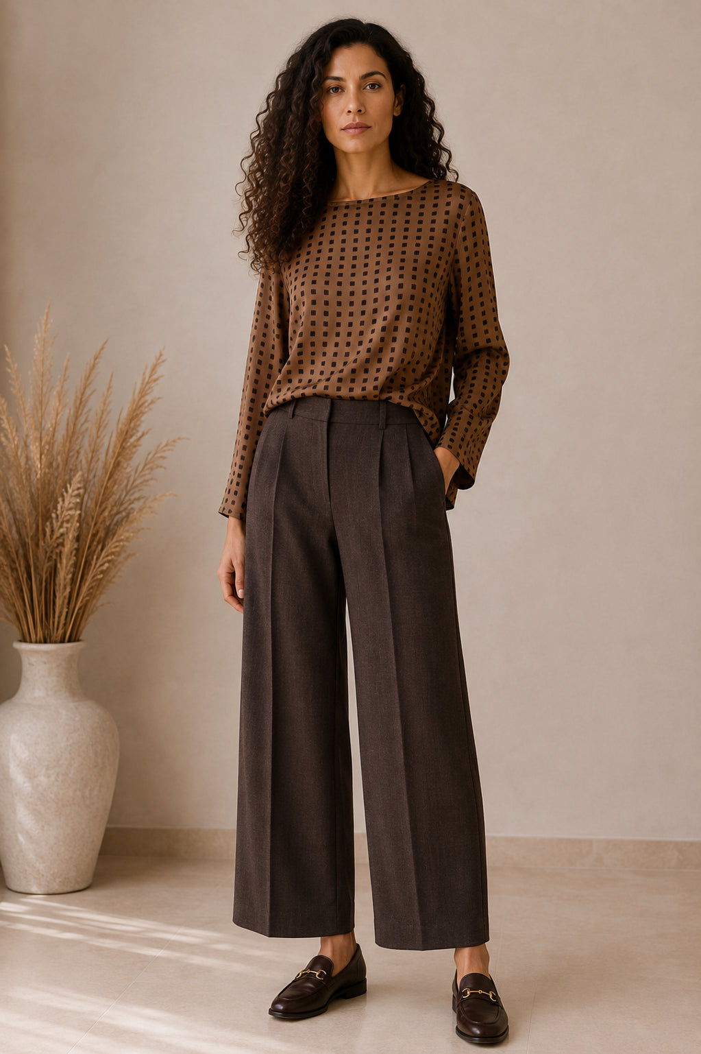 Blusa in crepe stampato - Sandro Ferrone