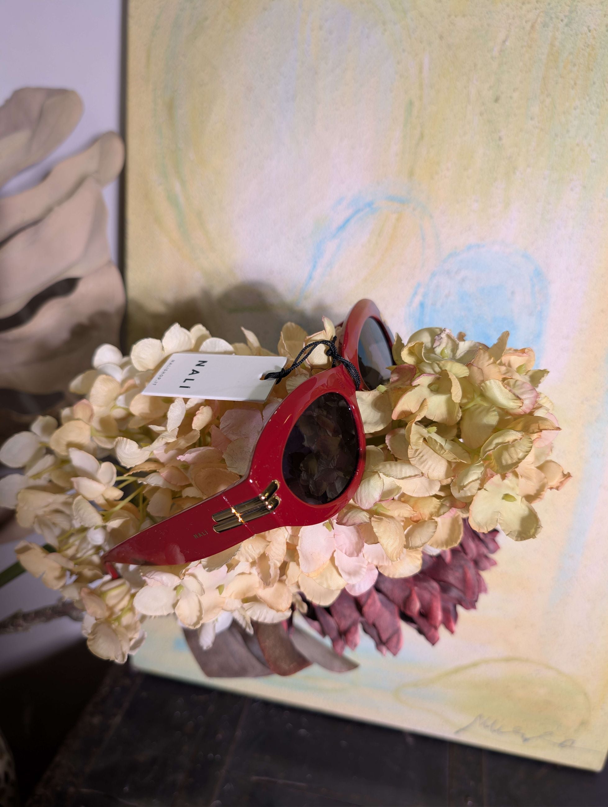 OCCHIALI JANICE OVALI BORDEAUX - NALI'