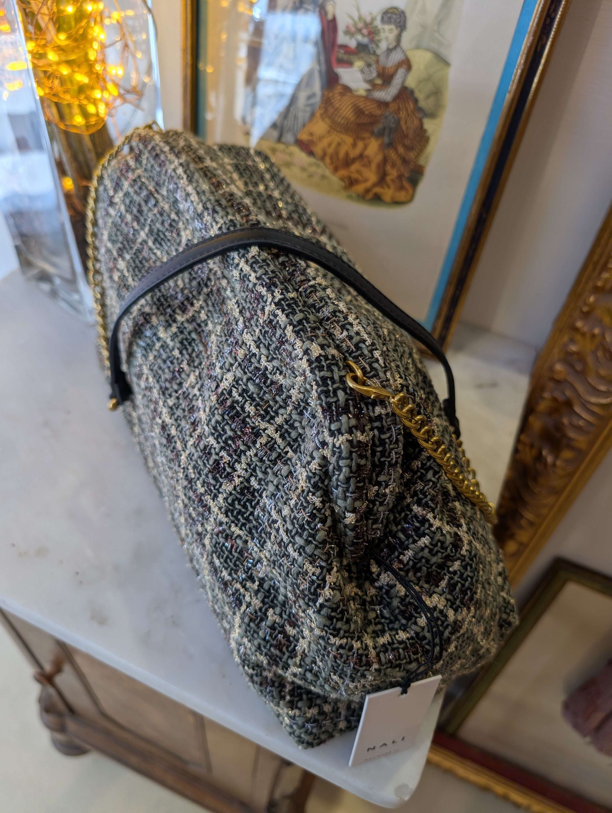 POCHETTE ESTRELLA BOUCLE  VERDE - NALI'