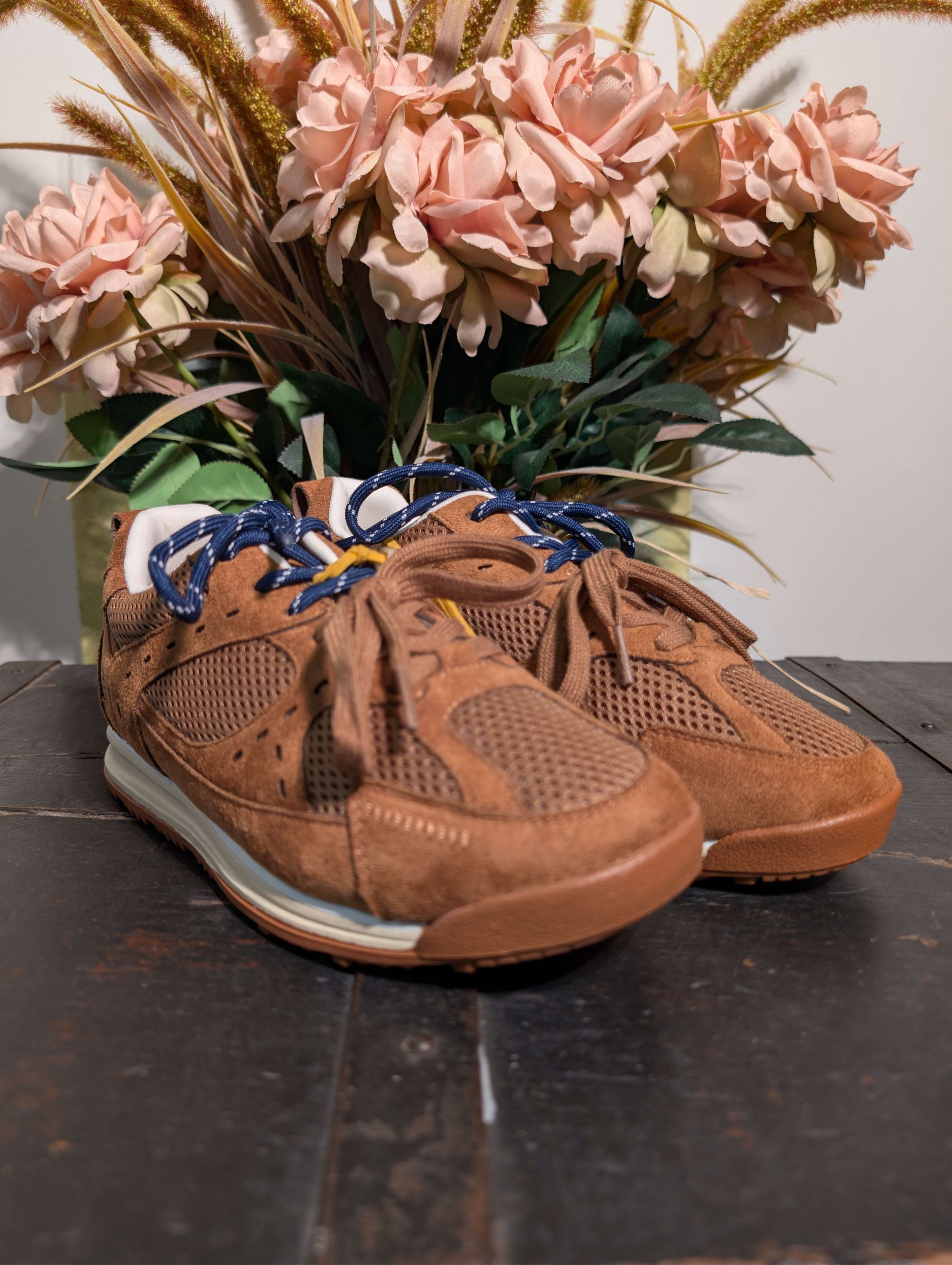 Snakers in tessuto tecnico con dettagli in suede - GOLD & GOLD