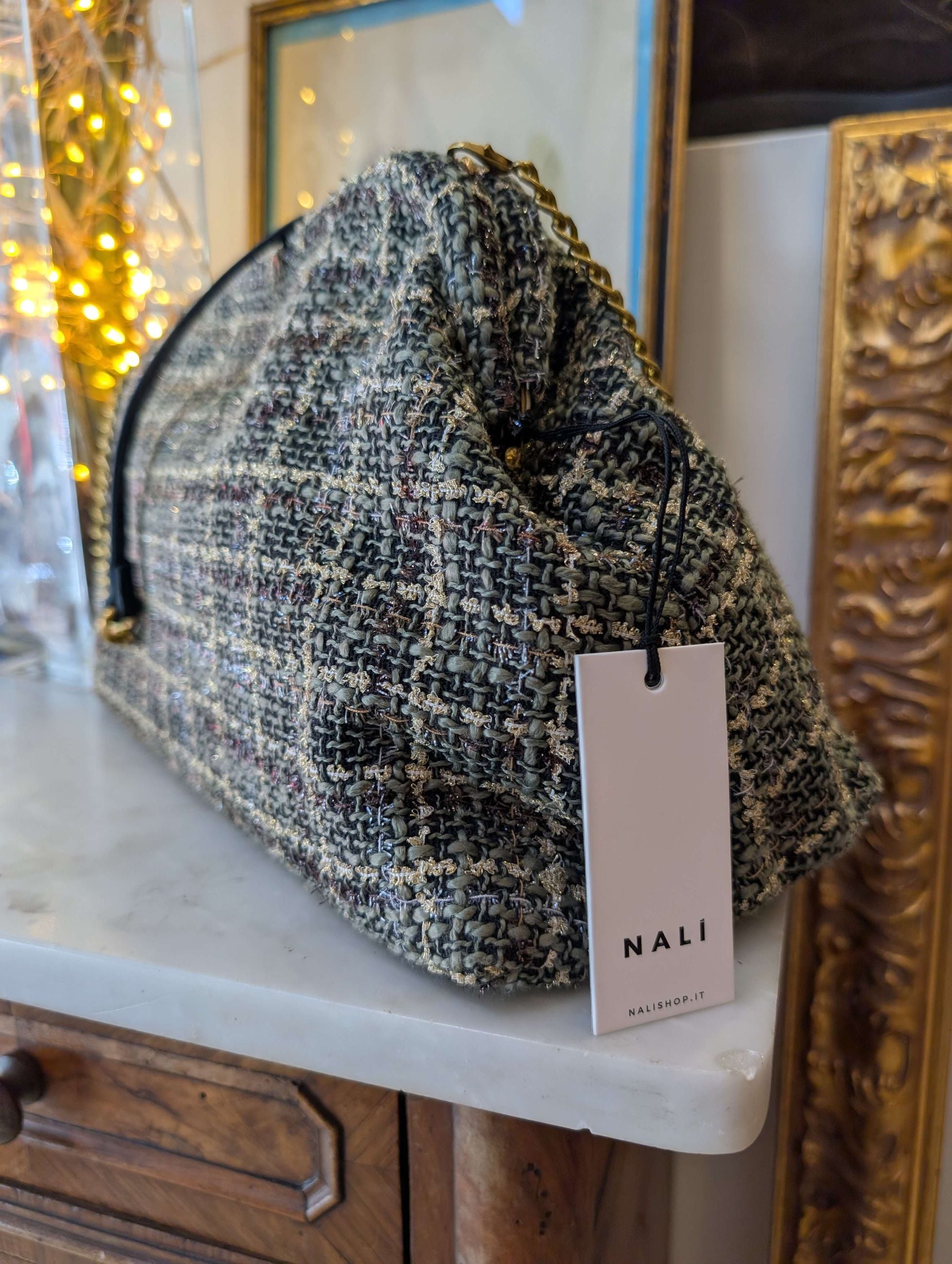 POCHETTE ESTRELLA BOUCLE  VERDE - NALI'