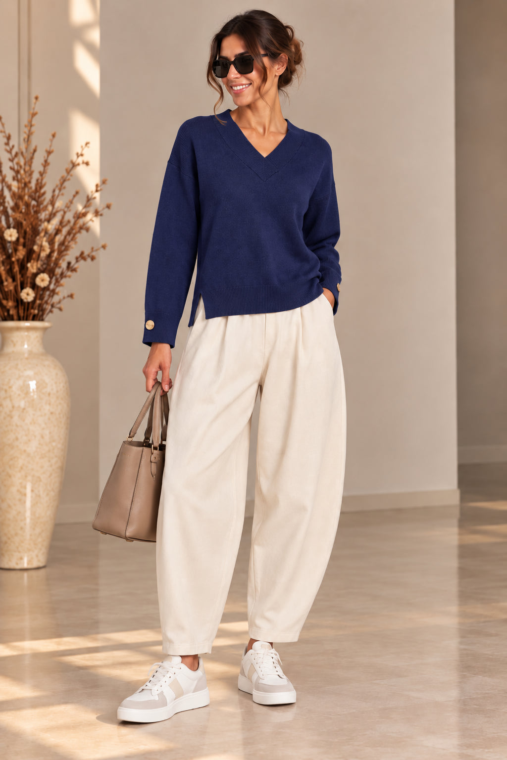 Maglia ampia scollo a V - SHE_FLORENCE_LAB