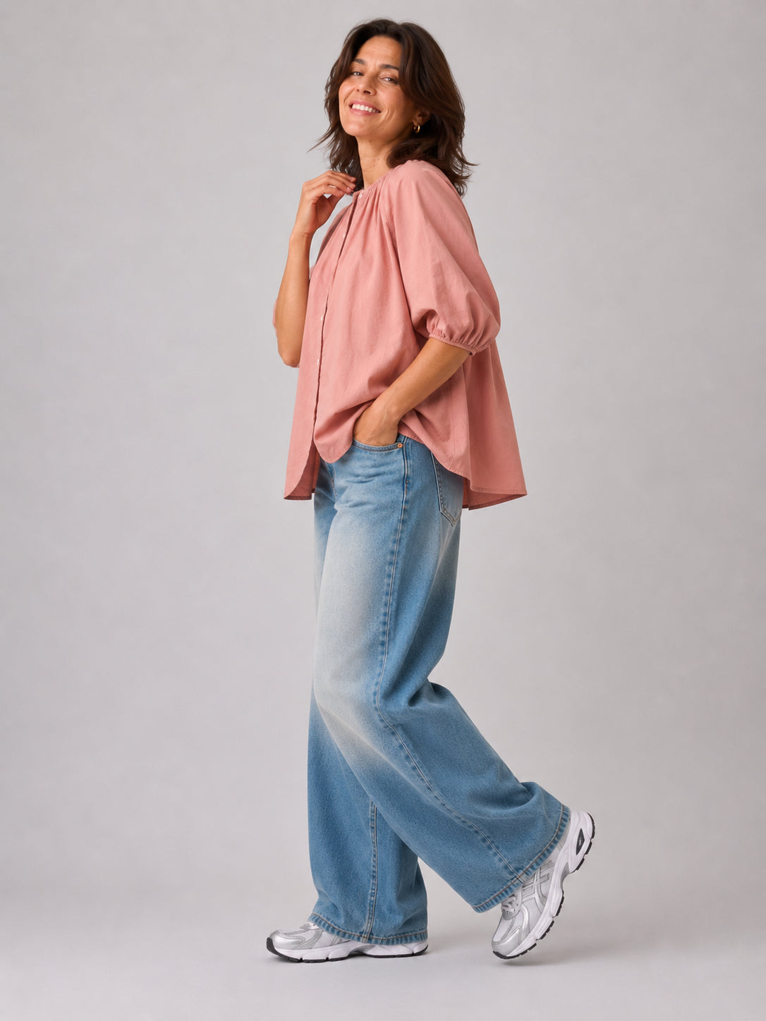 Camicia in mussola di cotone - SHE_FLORENCE_LAB