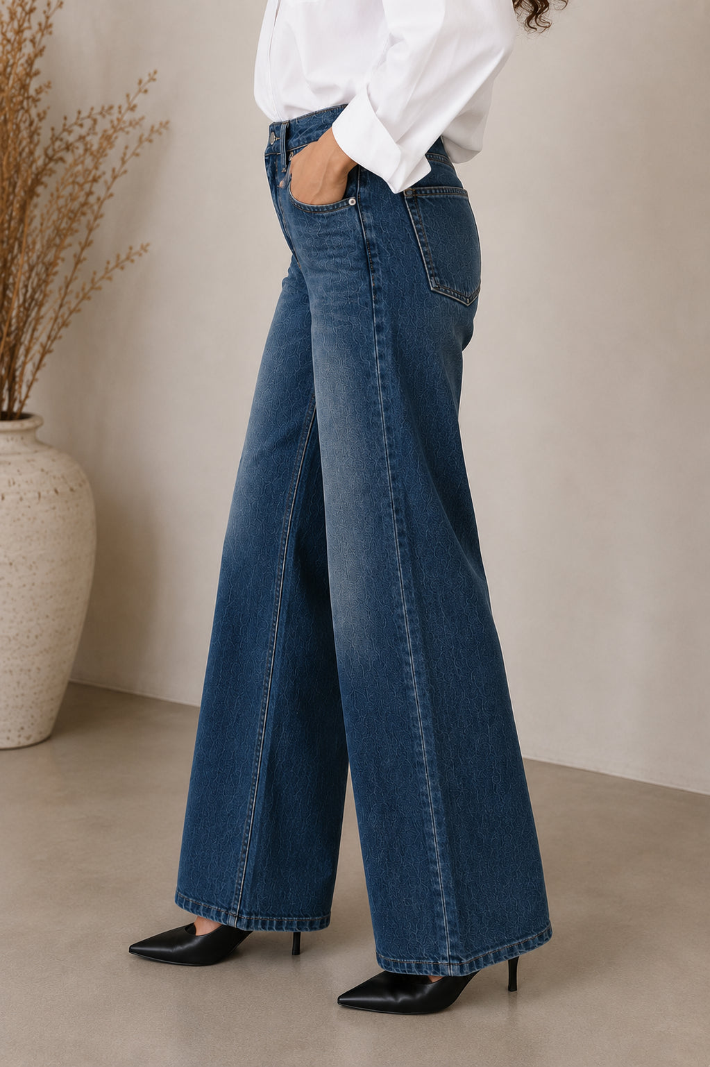 JEANS WIDE LEG LONDON - HAVE ONE