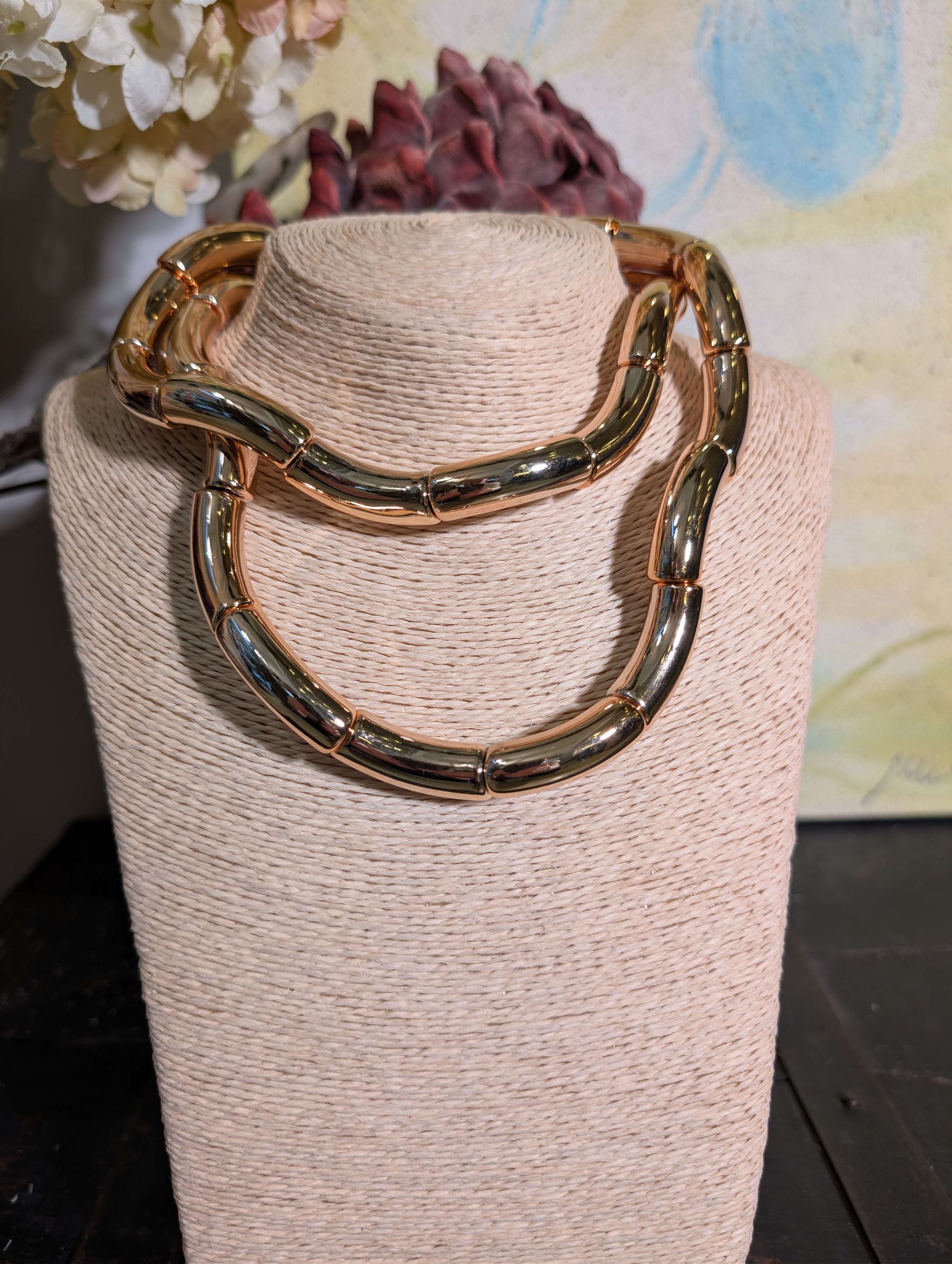 COLLANA DUE TUBOLARI ORO - NALI'