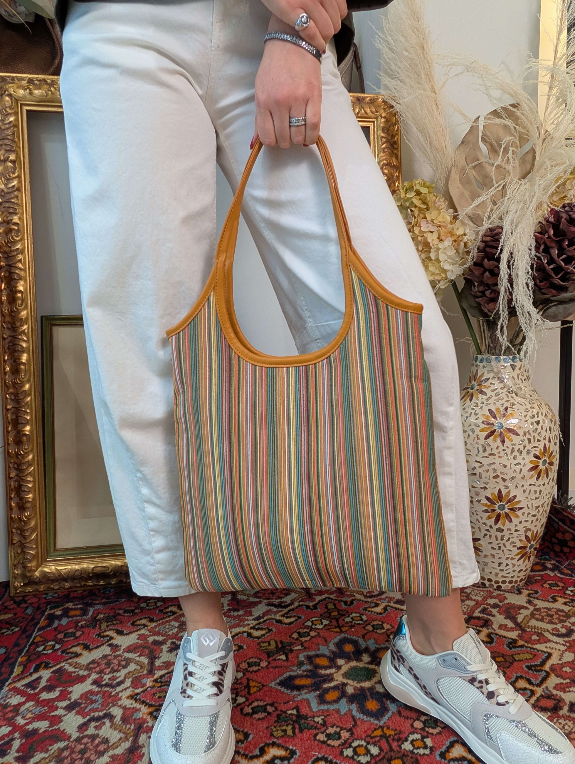 BORSA ATENE A SPALLA GIALLO - NALI'