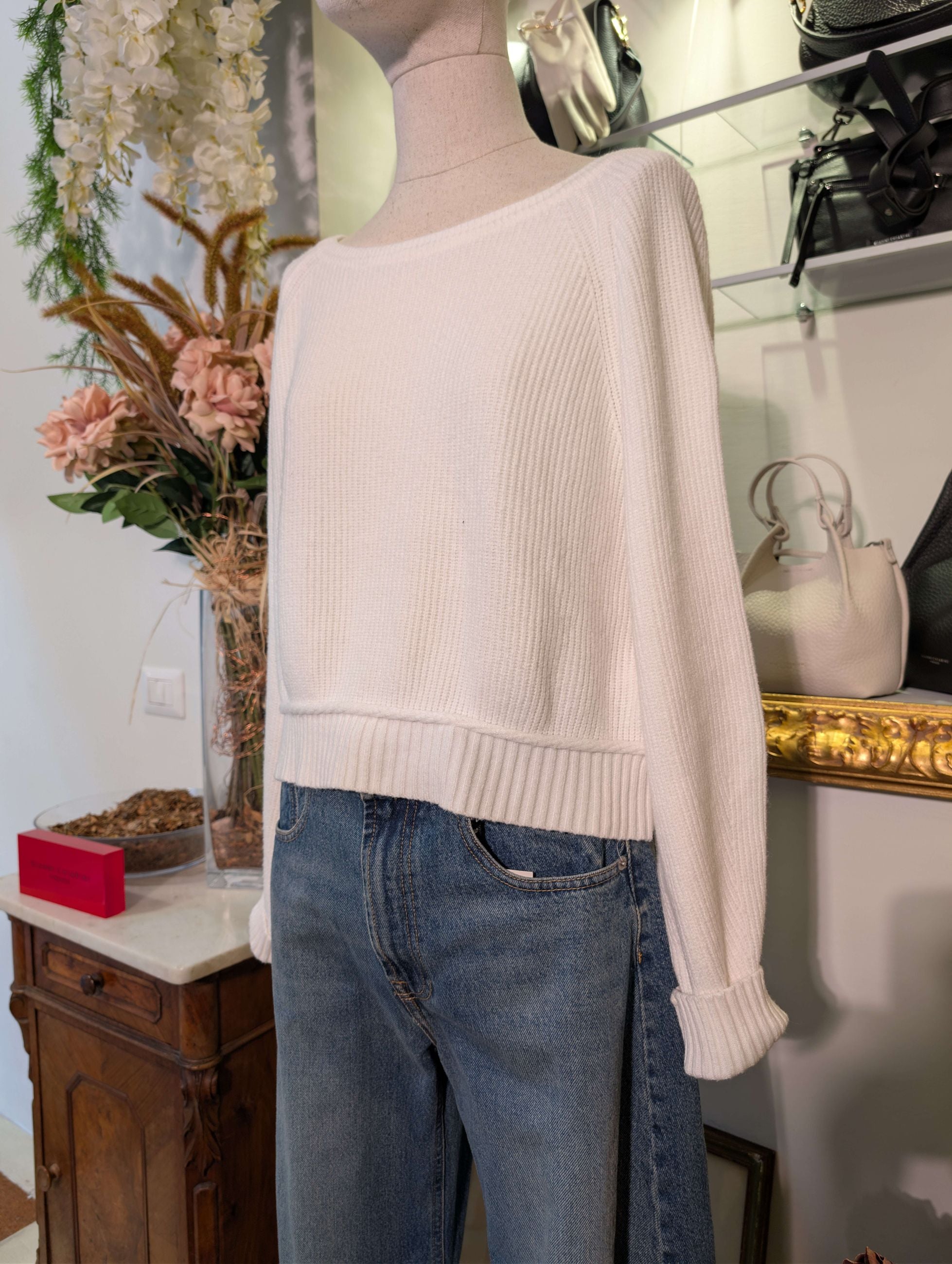 Maglia cropped scollo barca - HAVE ONE