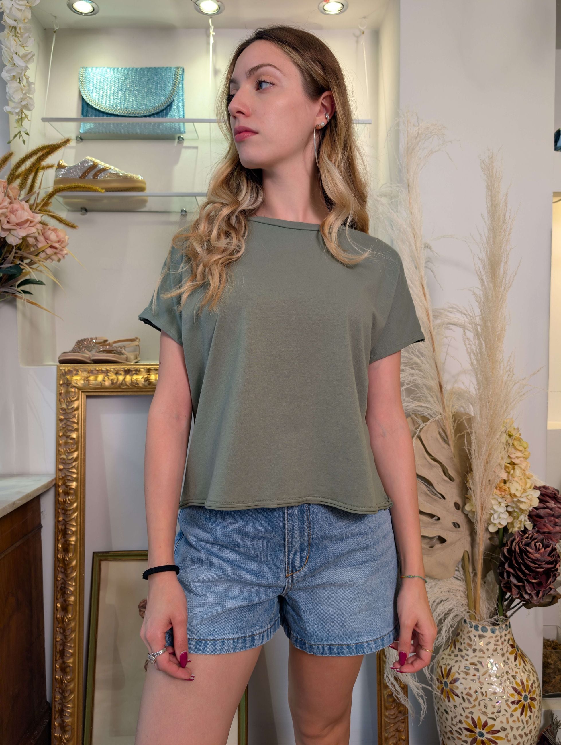 T-shirt basica in cotone - SHE_FLORENCE_LAB