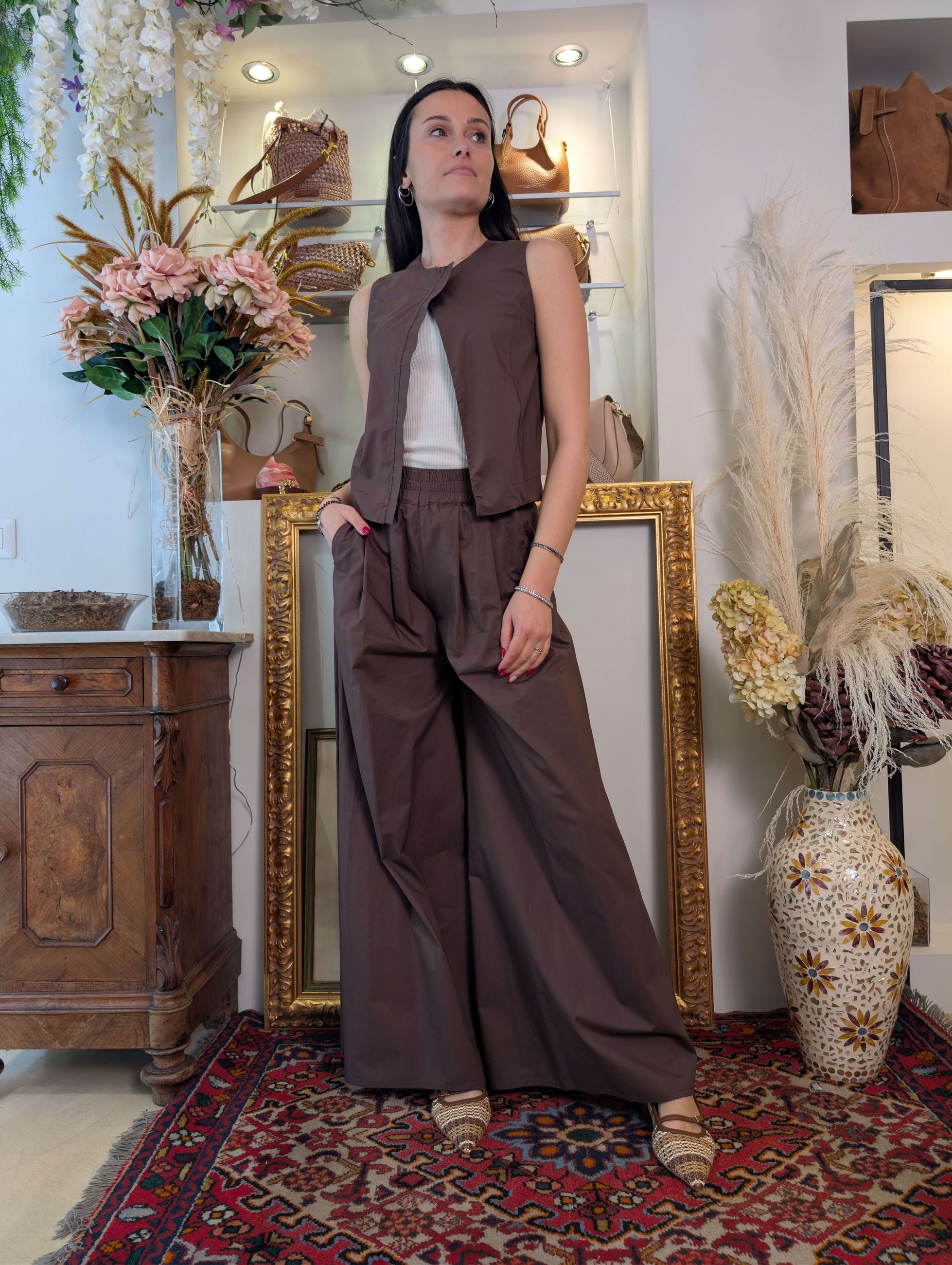 Gilet in tela di cotone Le Sarte del Sole - LE SARTE DEL SOLE
