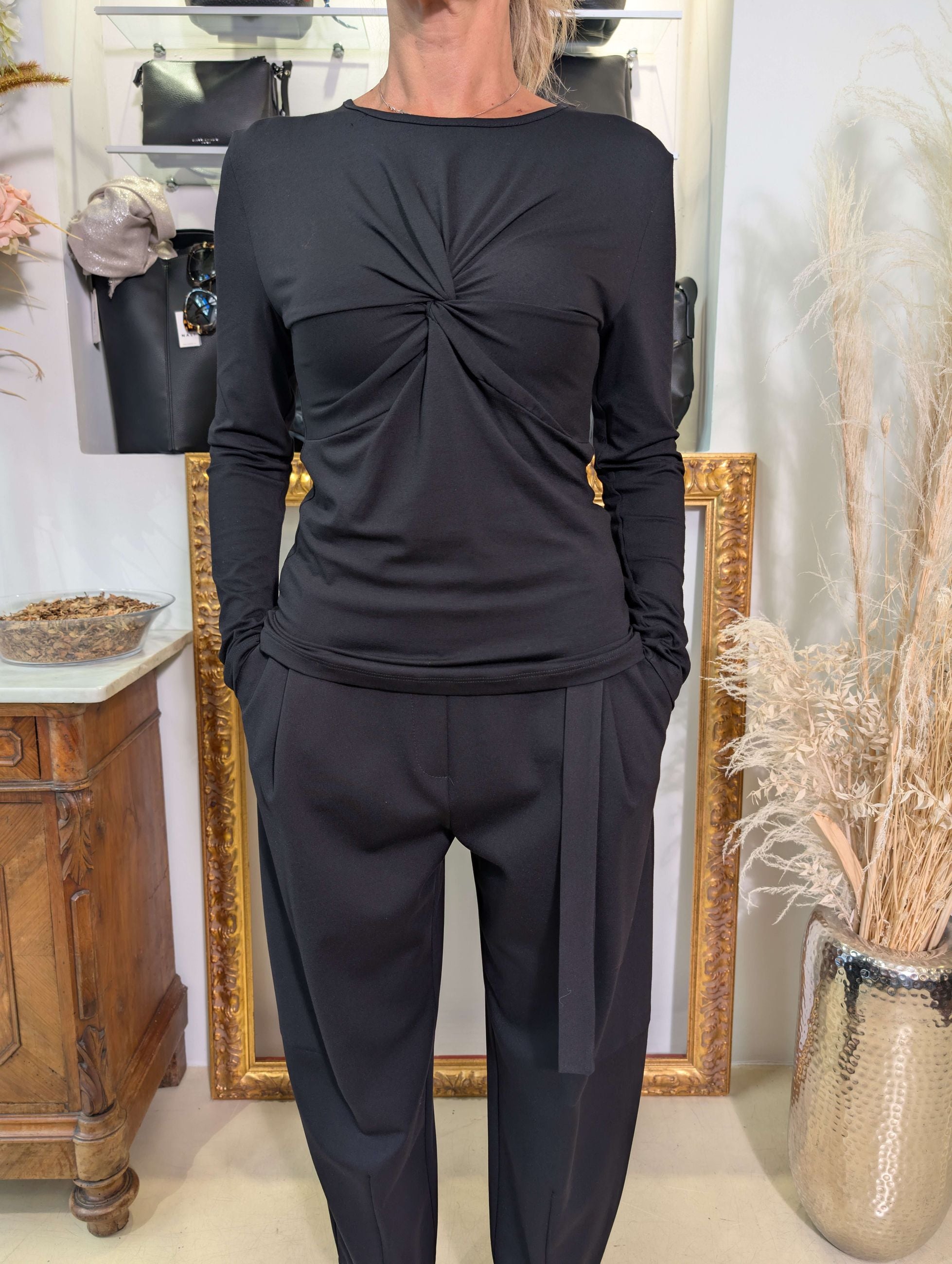 Blusa TENSIONE IN in jersey di viscosa. - TENSIONE IN