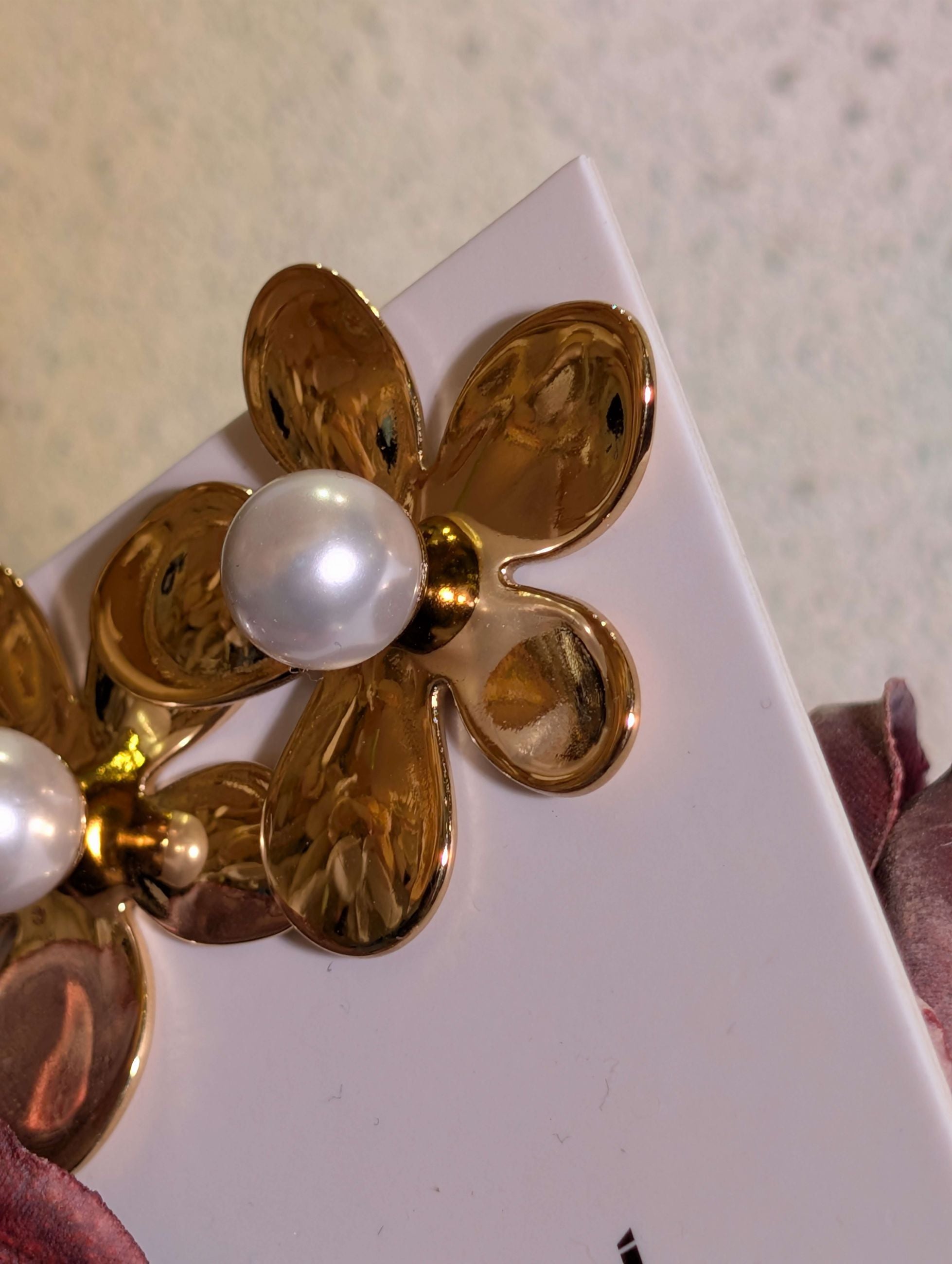 ORECCHINI BLOSSOM CON PERLA ACC.INOS. ORO - NALI'