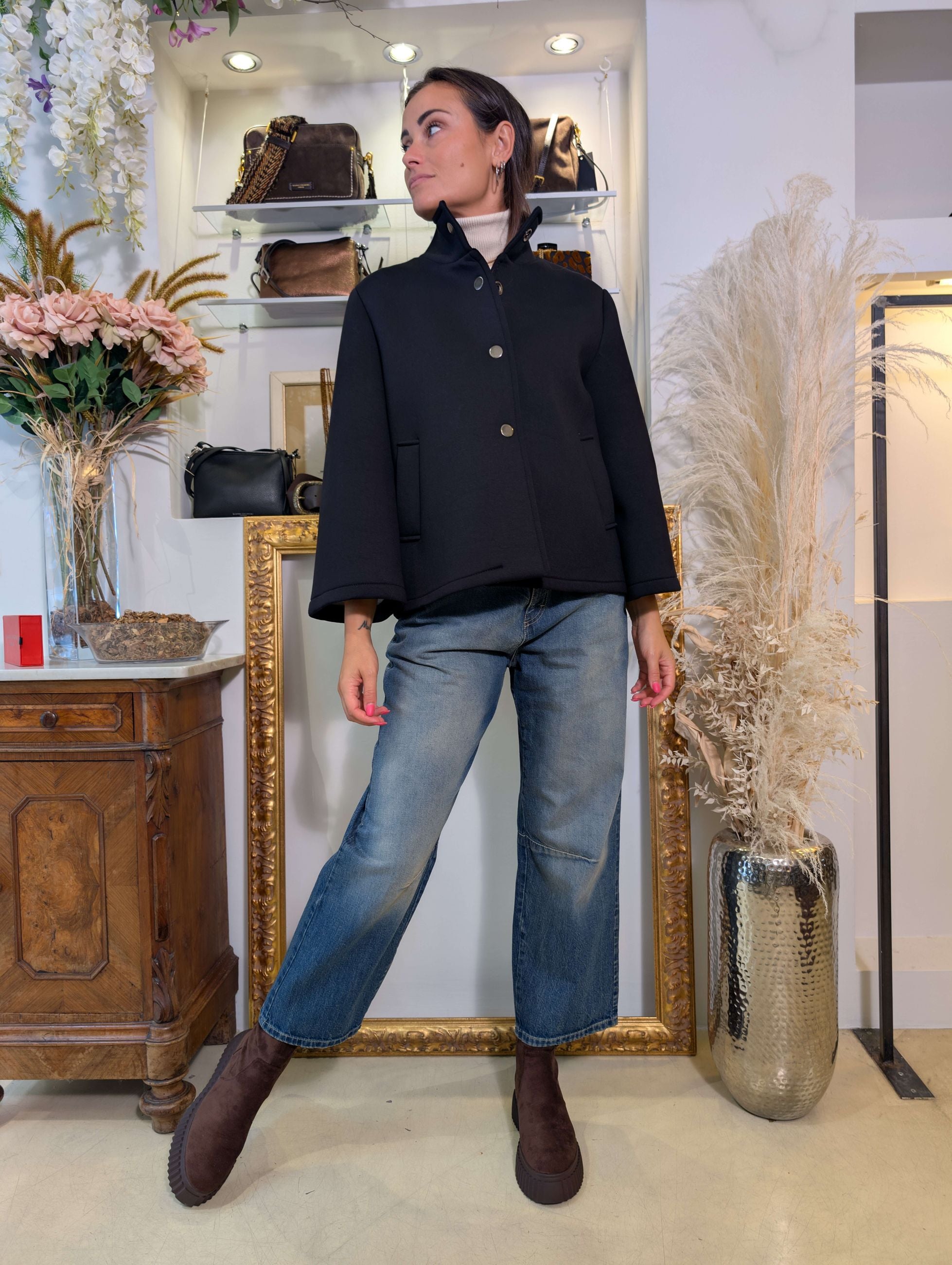 Cappa in neoprene (jersey double) – SHE_FLORENCE_LAB - SHE_FLORENCE_LAB