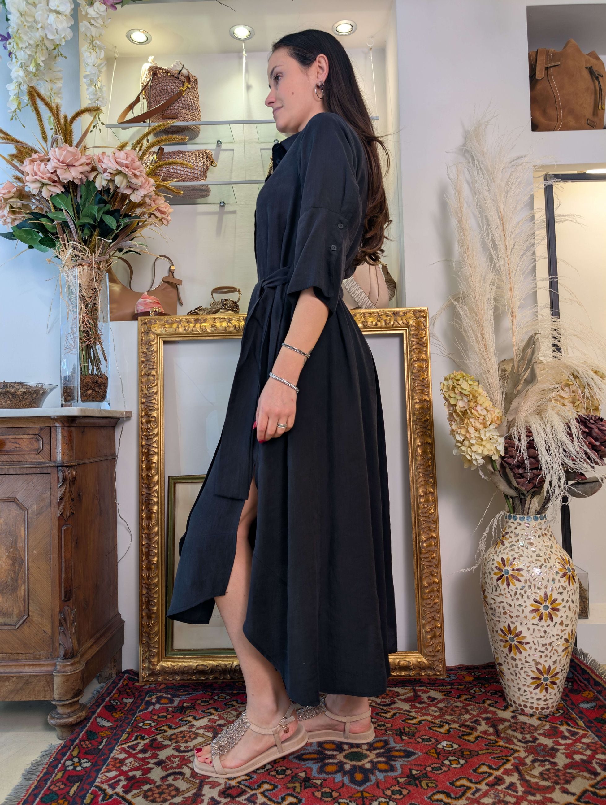 Chemisier in lyocell - Sandro Ferrone