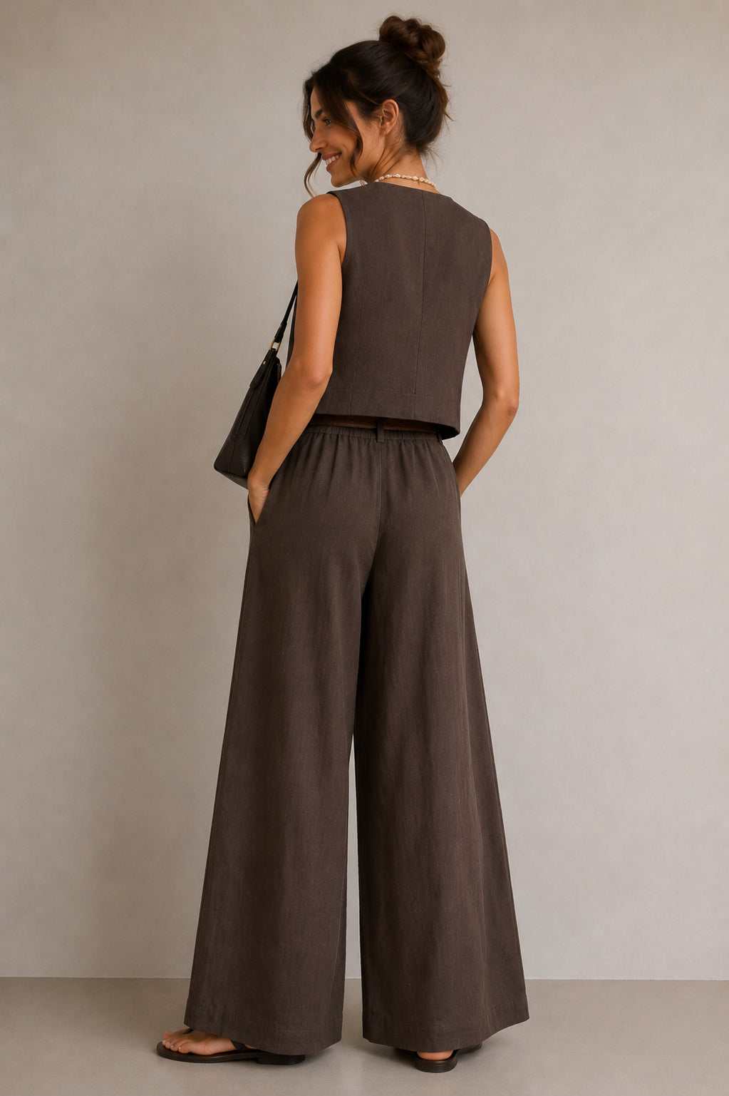 Gilet viscosa crinkle - HAVE ONE