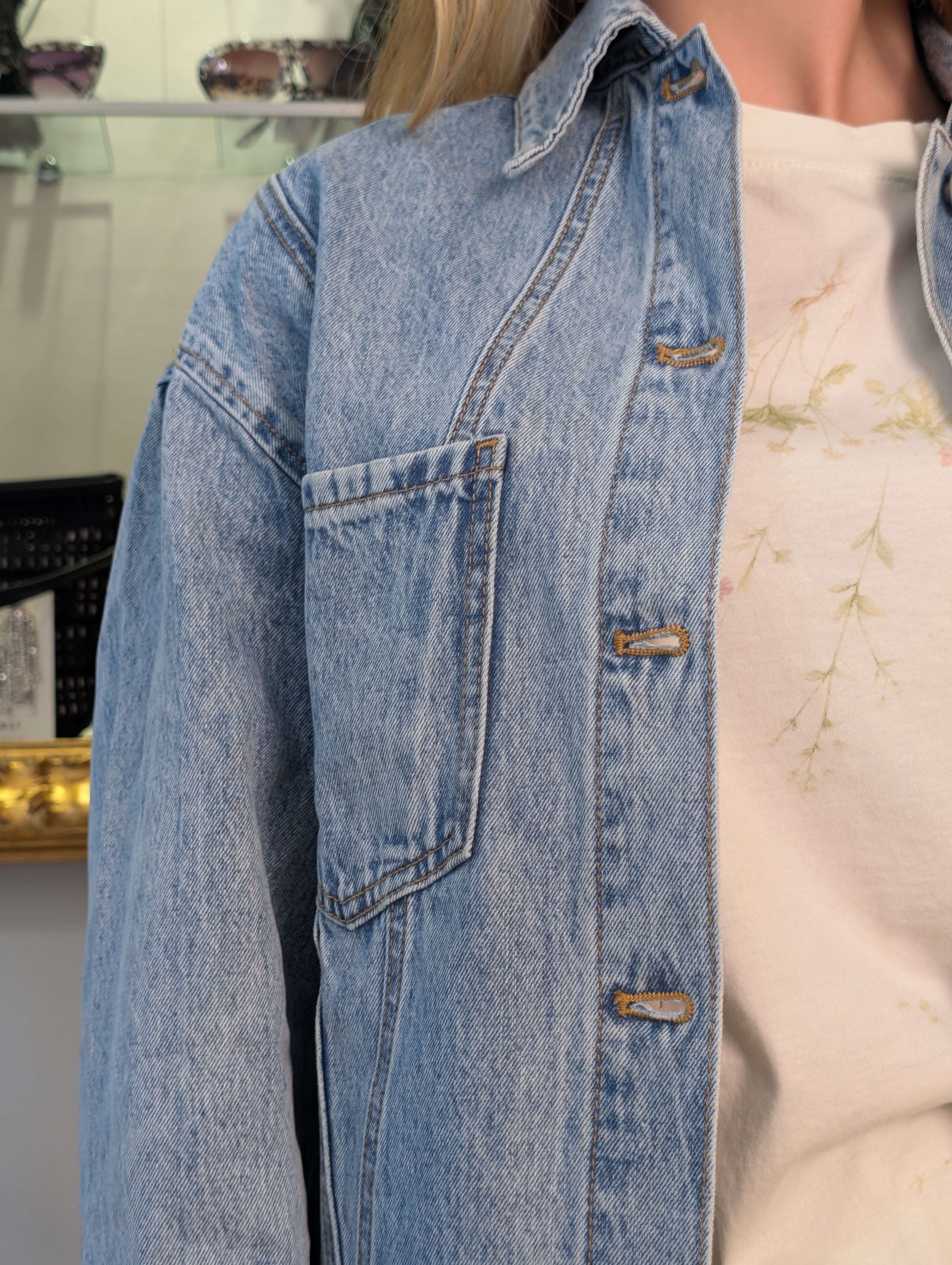 Giacca camicia in denim - GL for Her