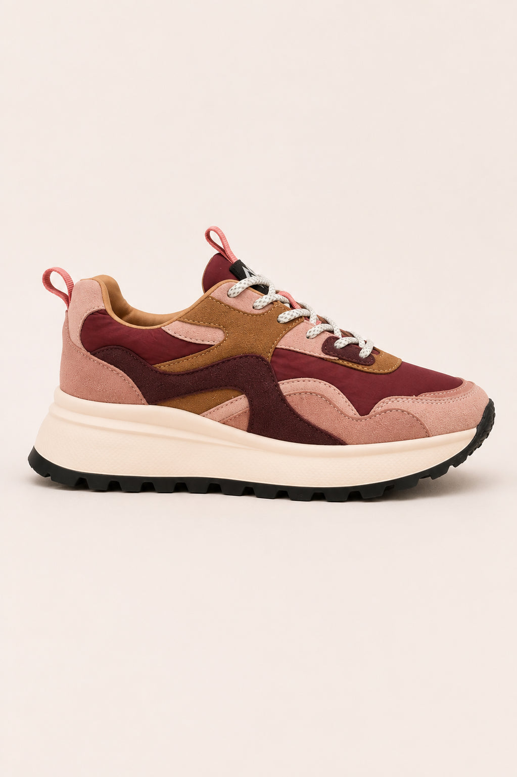 Sneakers Platform Nylon & Suede - GOLD & GOLD