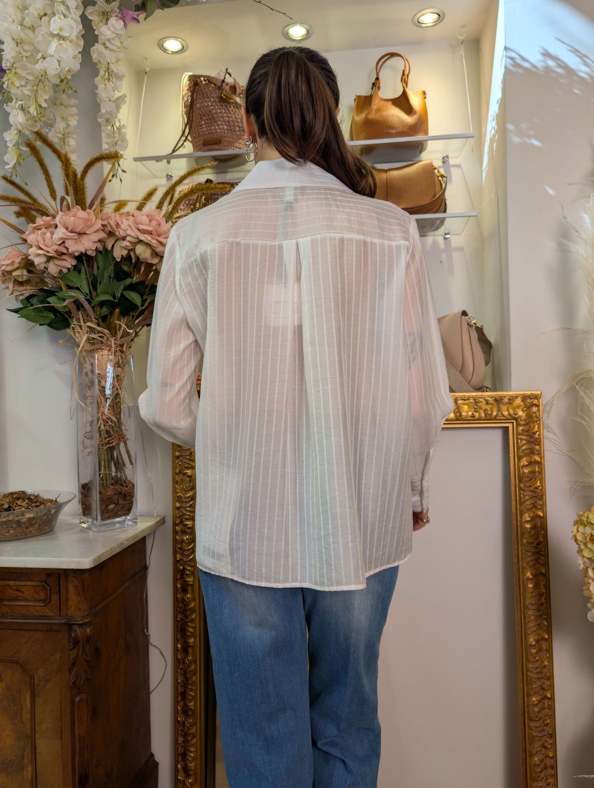 Camicia a uomo righine tonali - SHE_FLORENCE_LAB