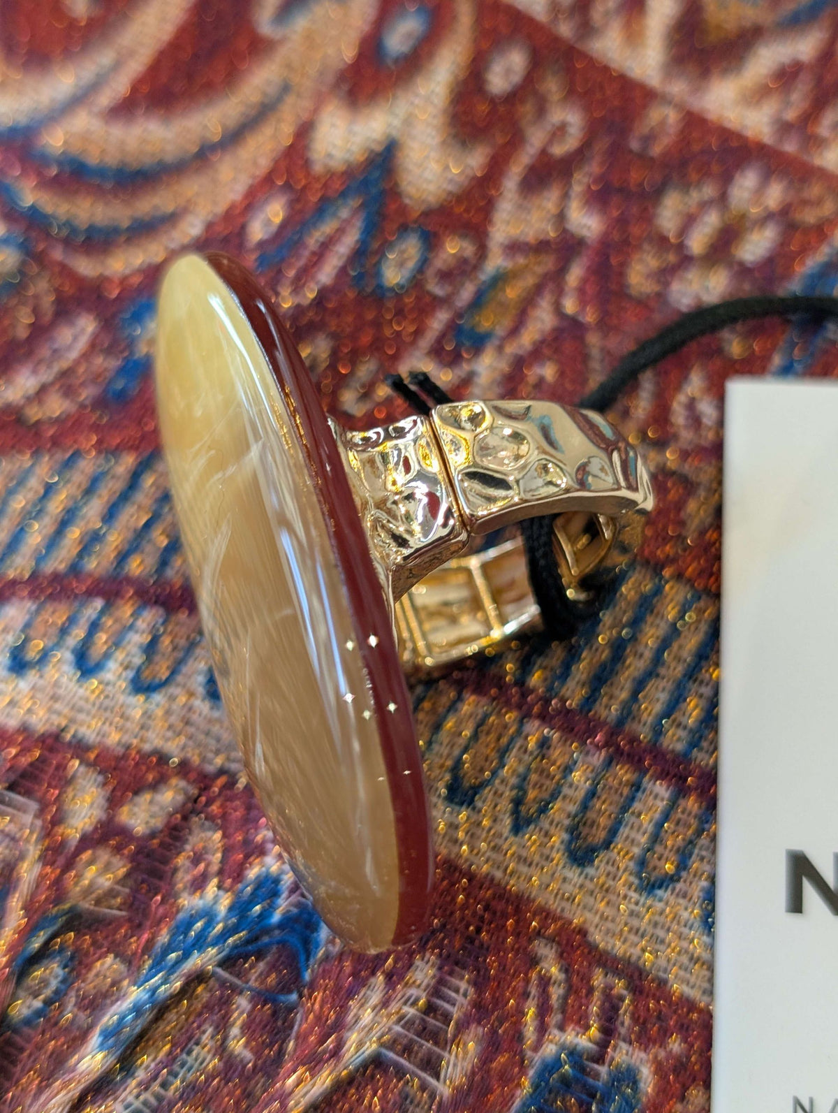 ANELLO THAI IN ACRILICO GIALLO - NALI'