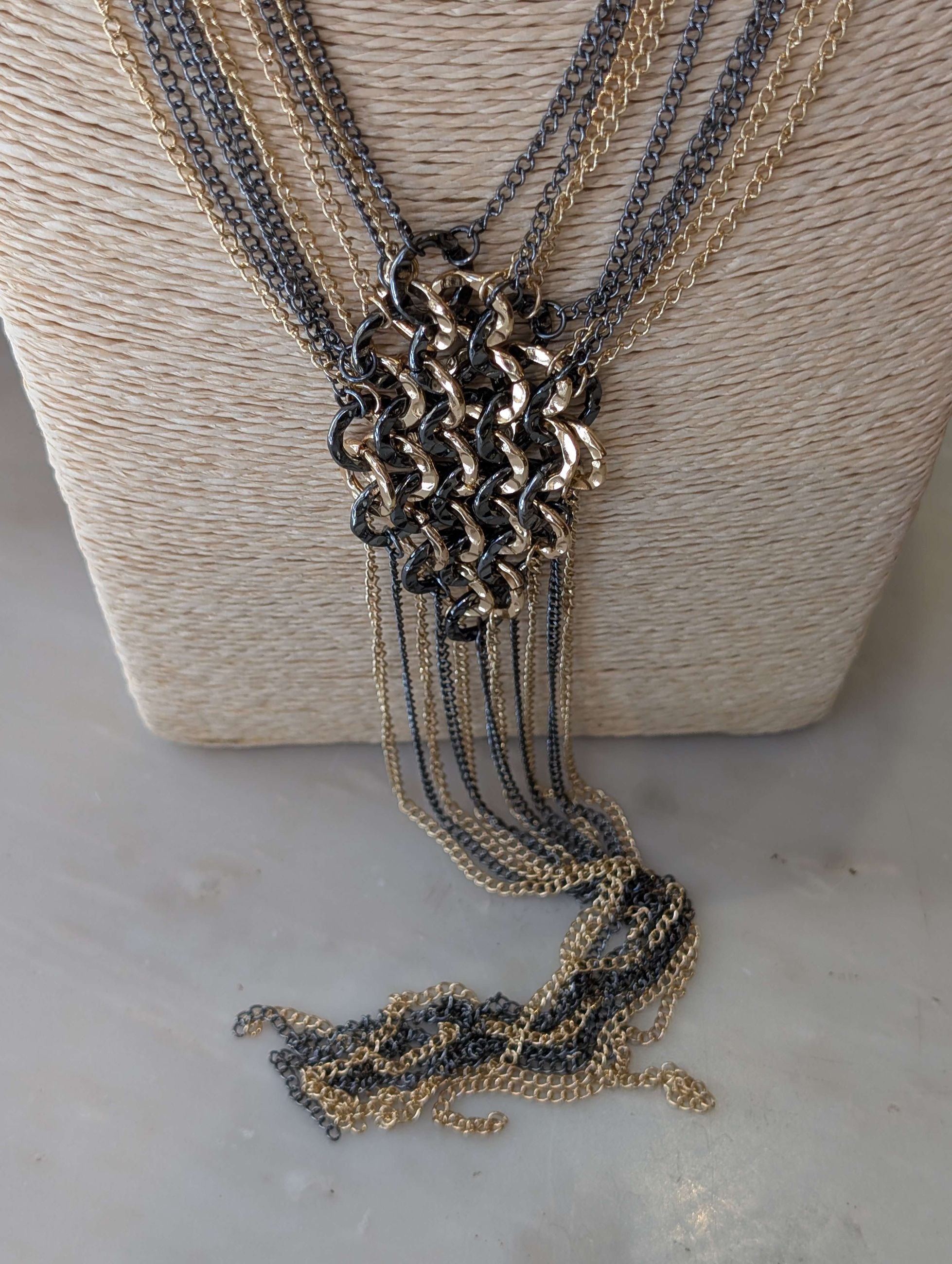COLLANA SCIARPETTA ELEMENTO INTRECCIATO MIX - NALI'