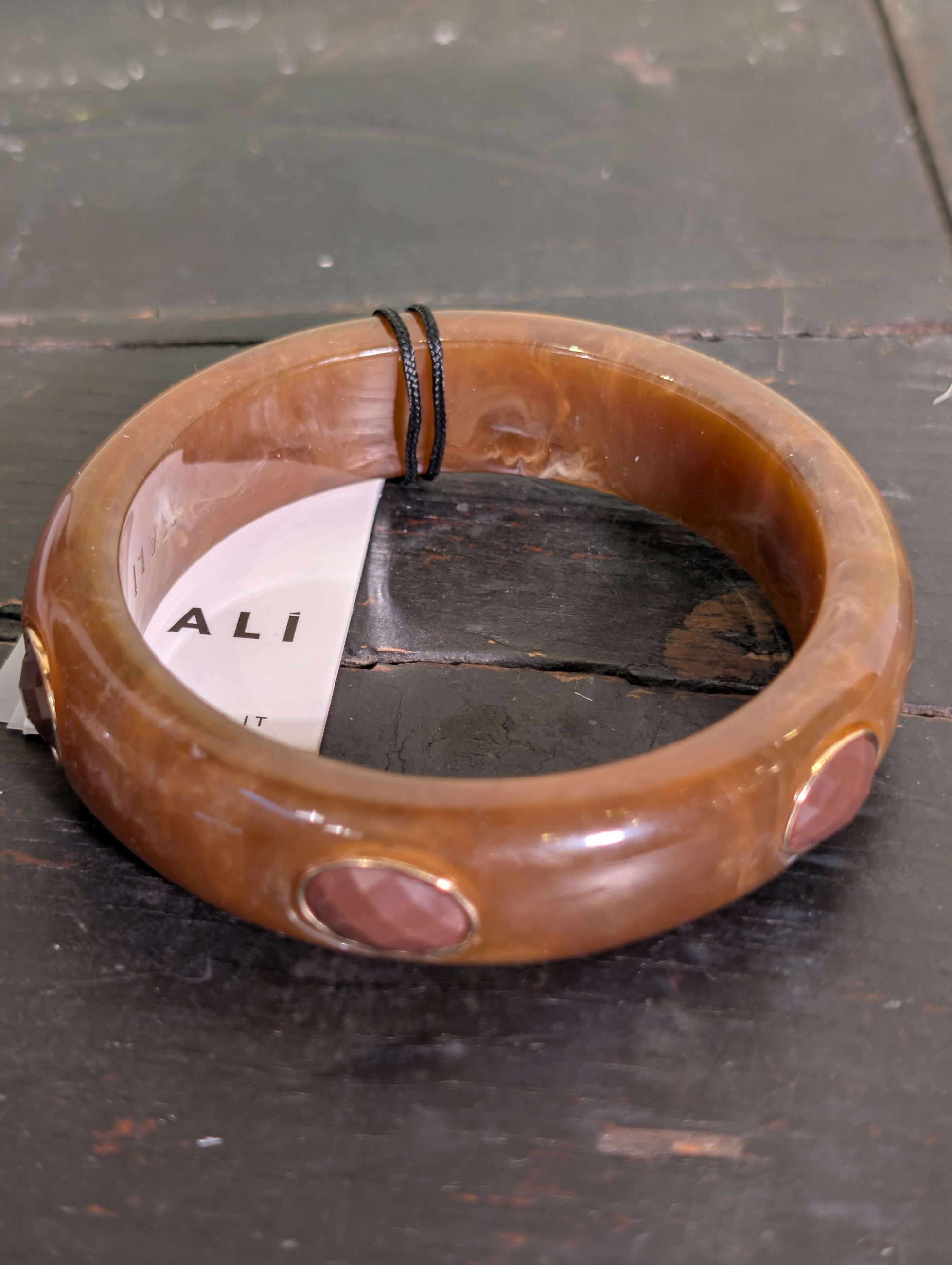 BRACCIALE ALIS CON PIETRE MARRONE - NALI'