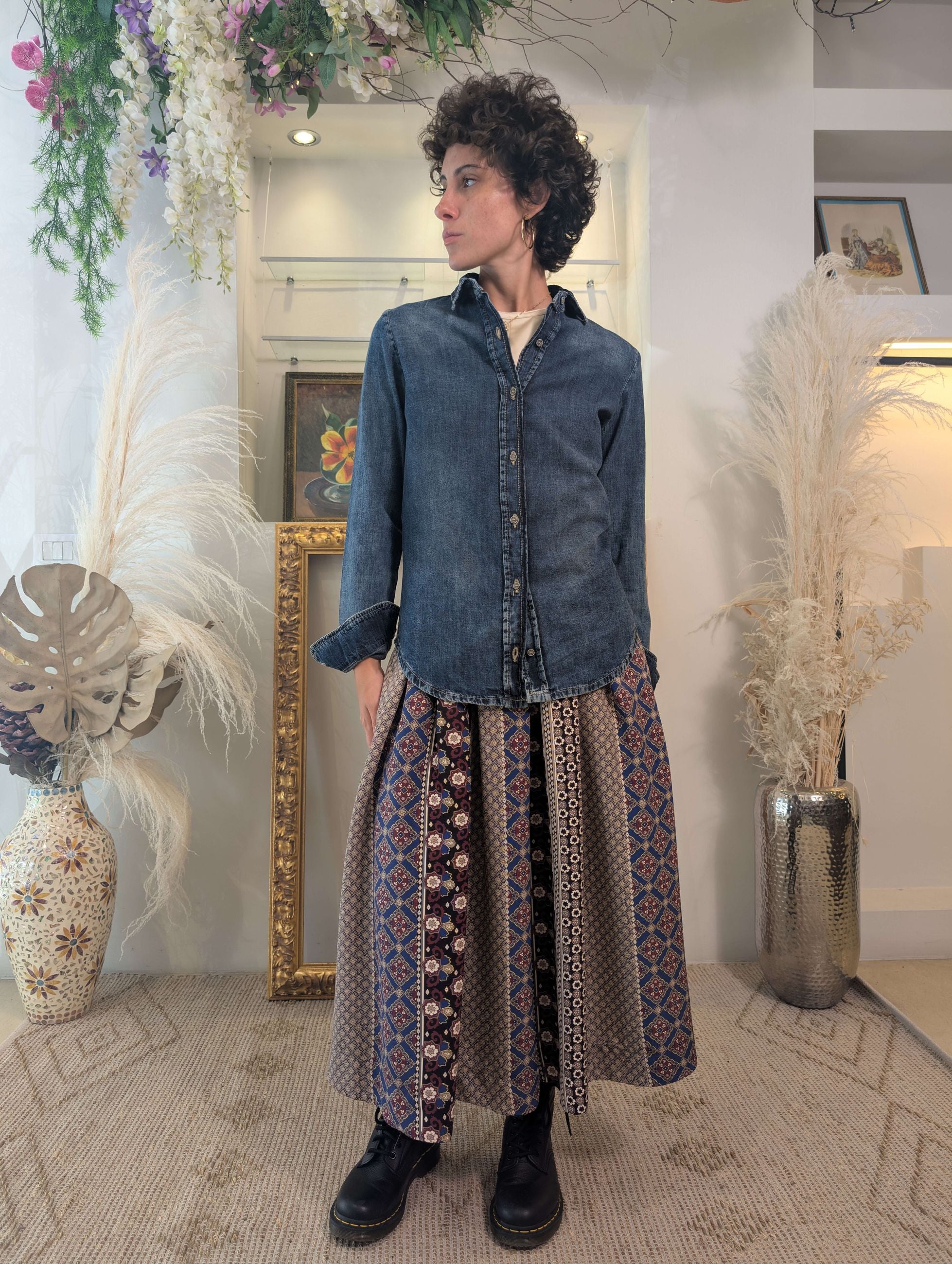 Camicia in denim super stone washed - TENSIONE IN