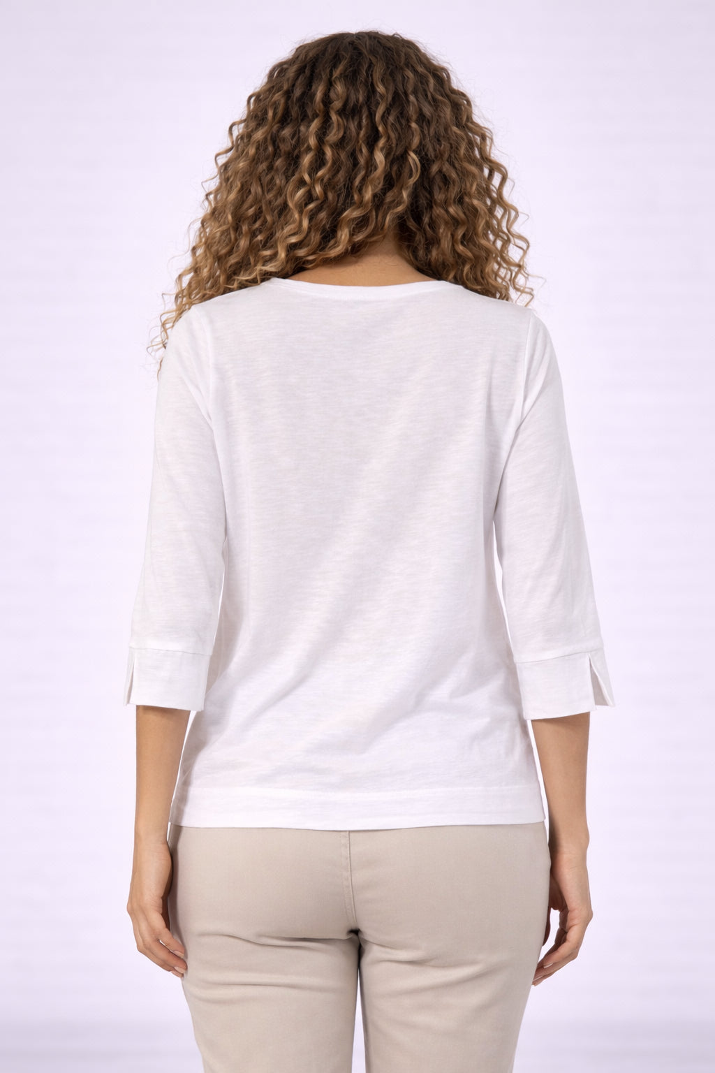 T-shirt bimaterica lino cotone - MARKUP DONNA