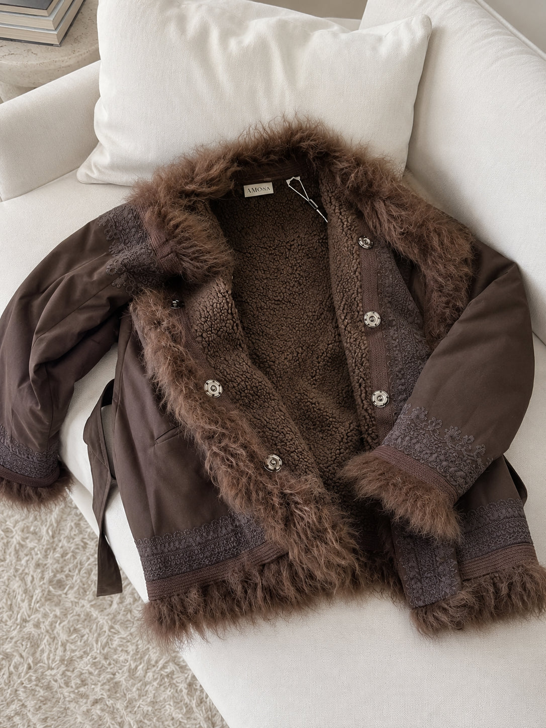 Parka Ricamato con Mongolia - AMOSA