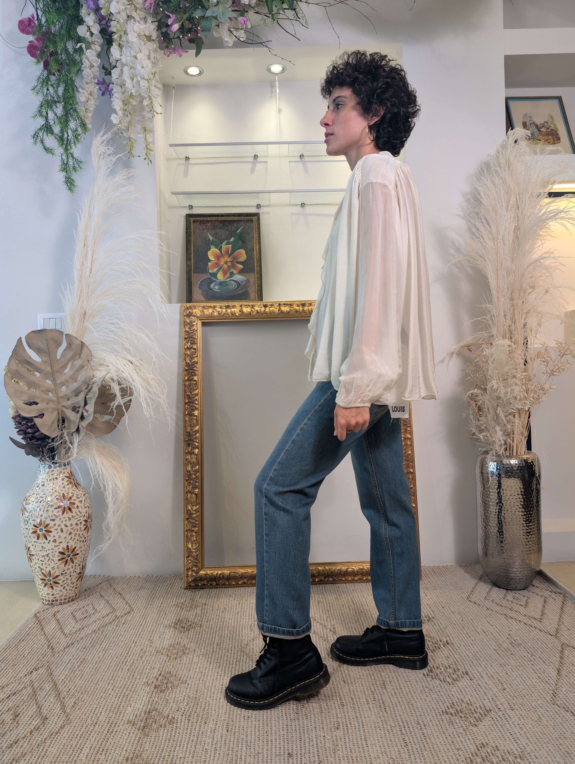Blusa in tessuto misto seta - DIXIE