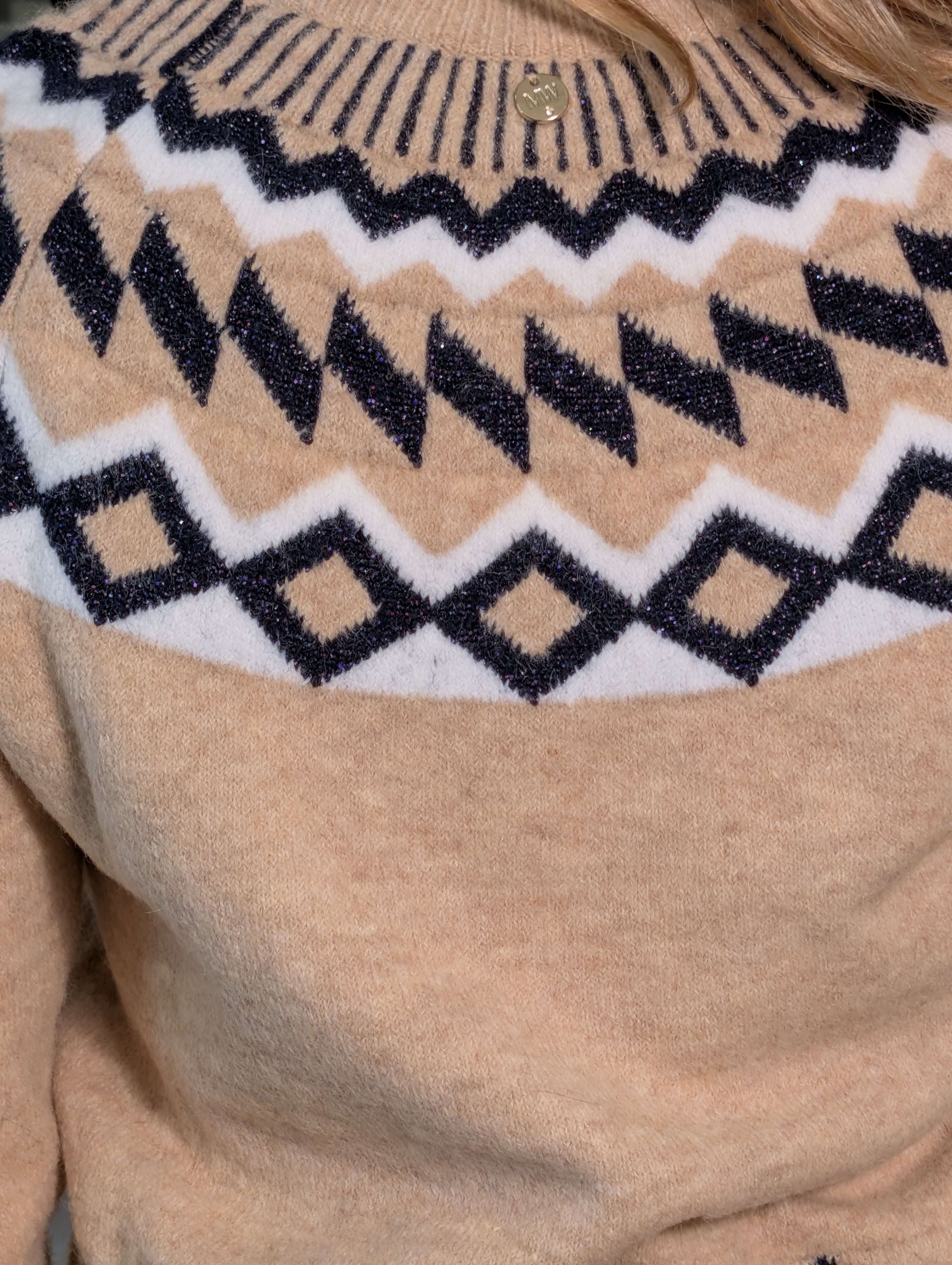 Maglia jacquard con lurex - MARKUP DONNA