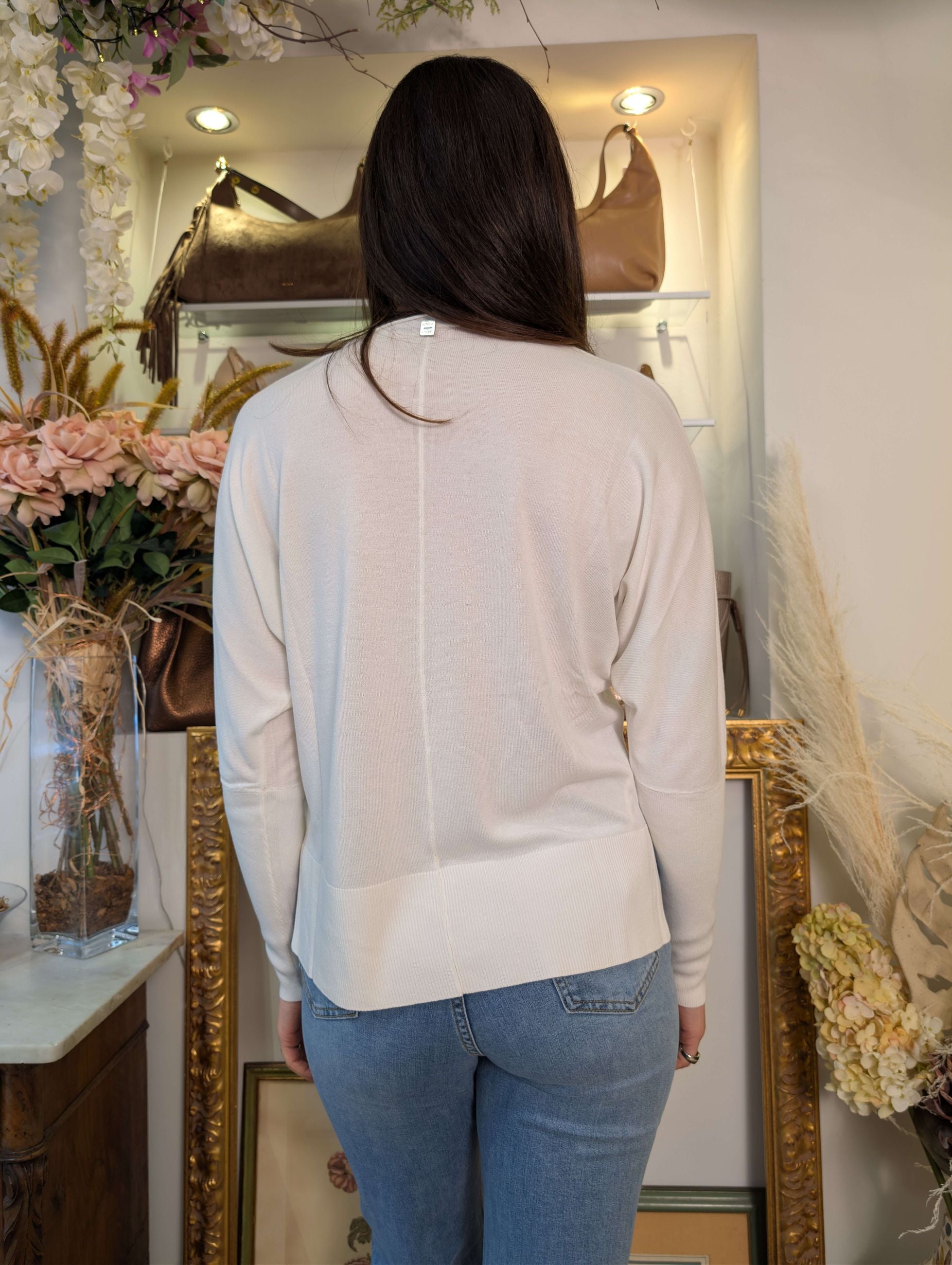 Maglia oversize scollo a V - MARKUP DONNA