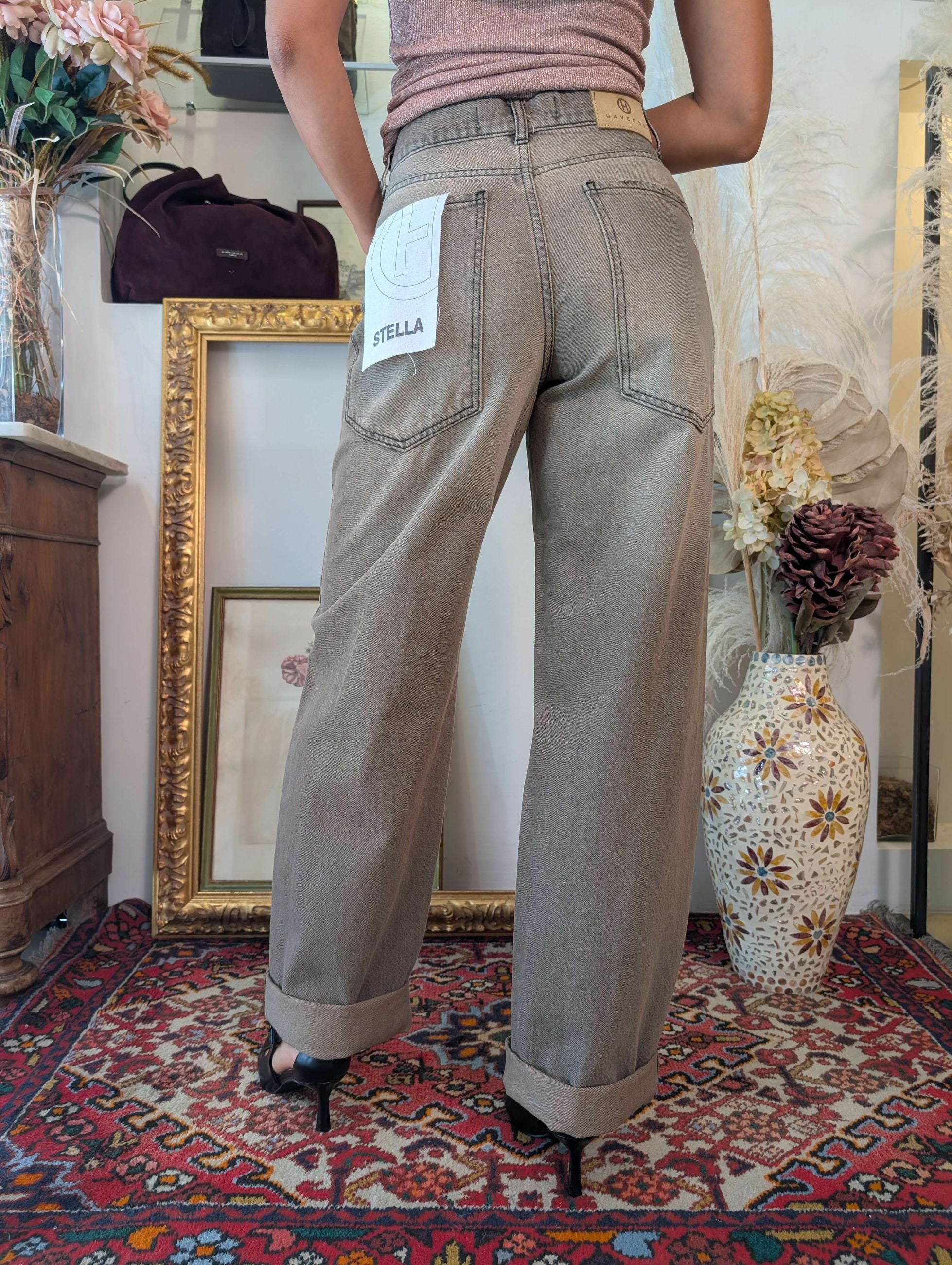 Jeans wide leg a vita alta - HAVE ONE