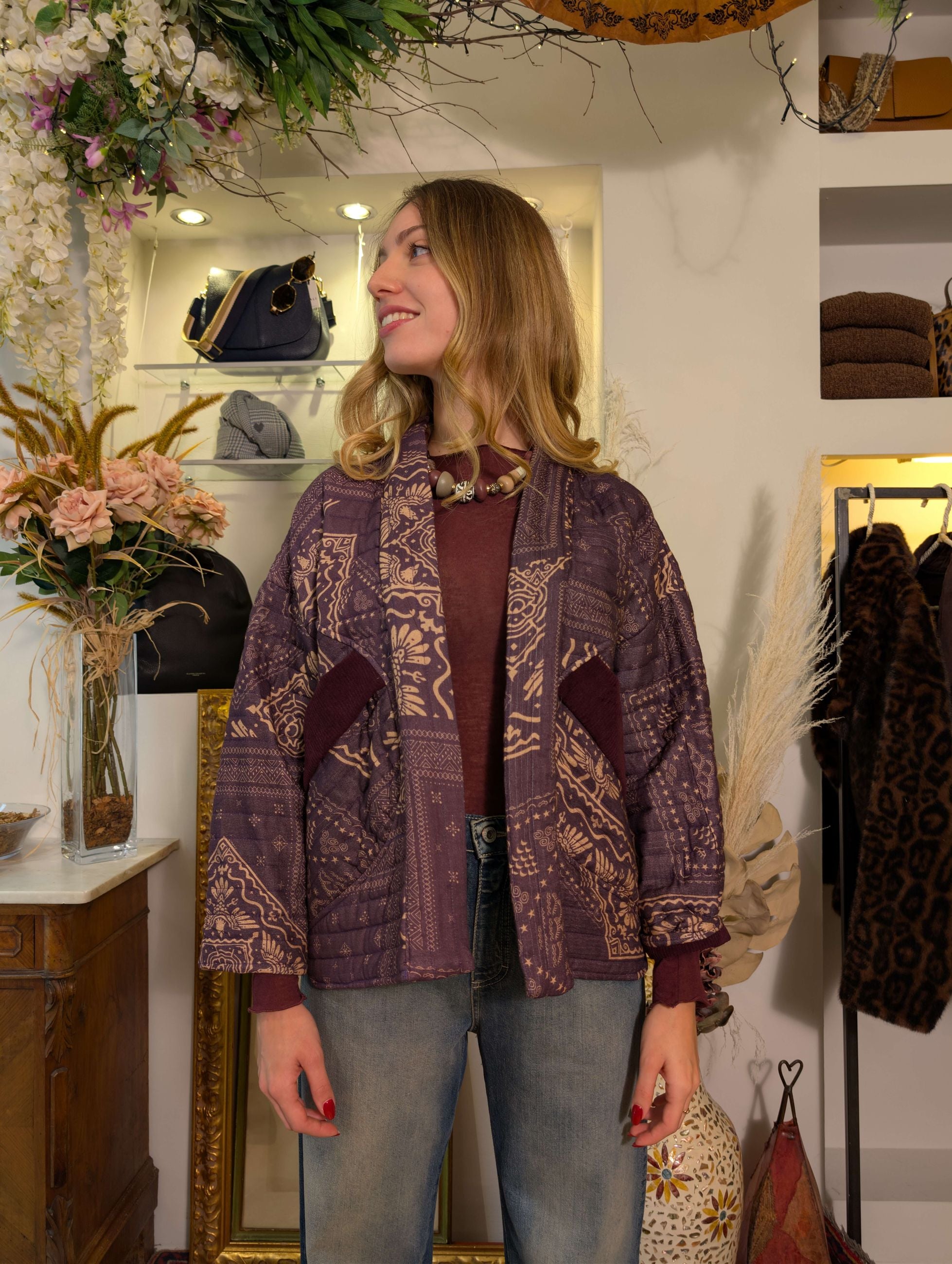 Kimono trapuntato fantasia Mexico - SHE_FLORENCE_LAB