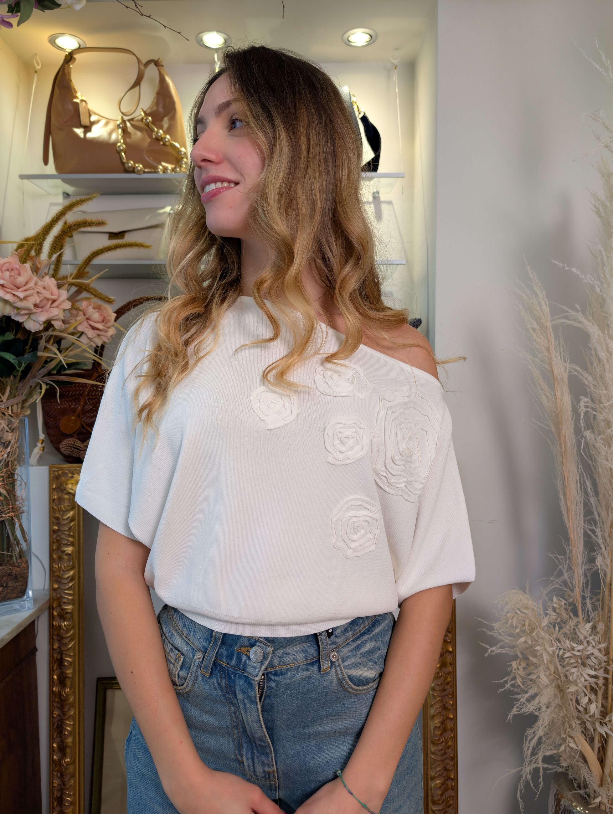 Maglia Kimono con Ricami Cornely - SHE_FLORENCE_LAB