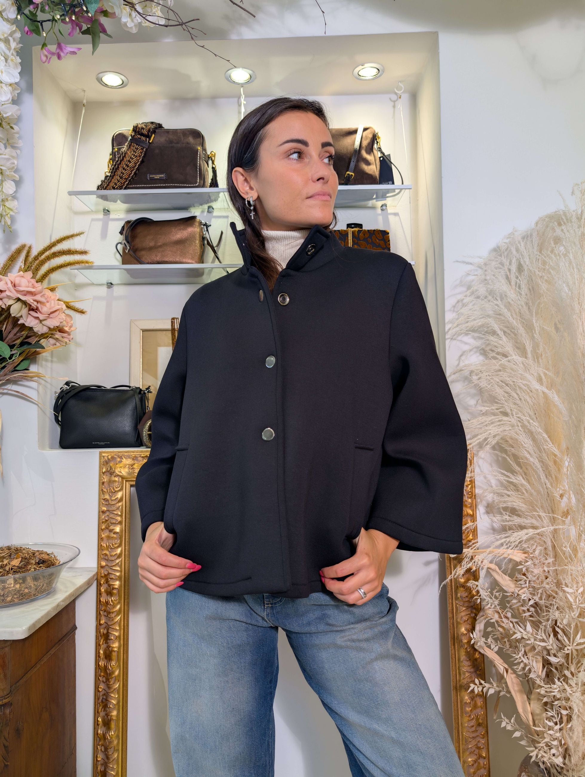Cappa in neoprene (jersey double) – SHE_FLORENCE_LAB - SHE_FLORENCE_LAB
