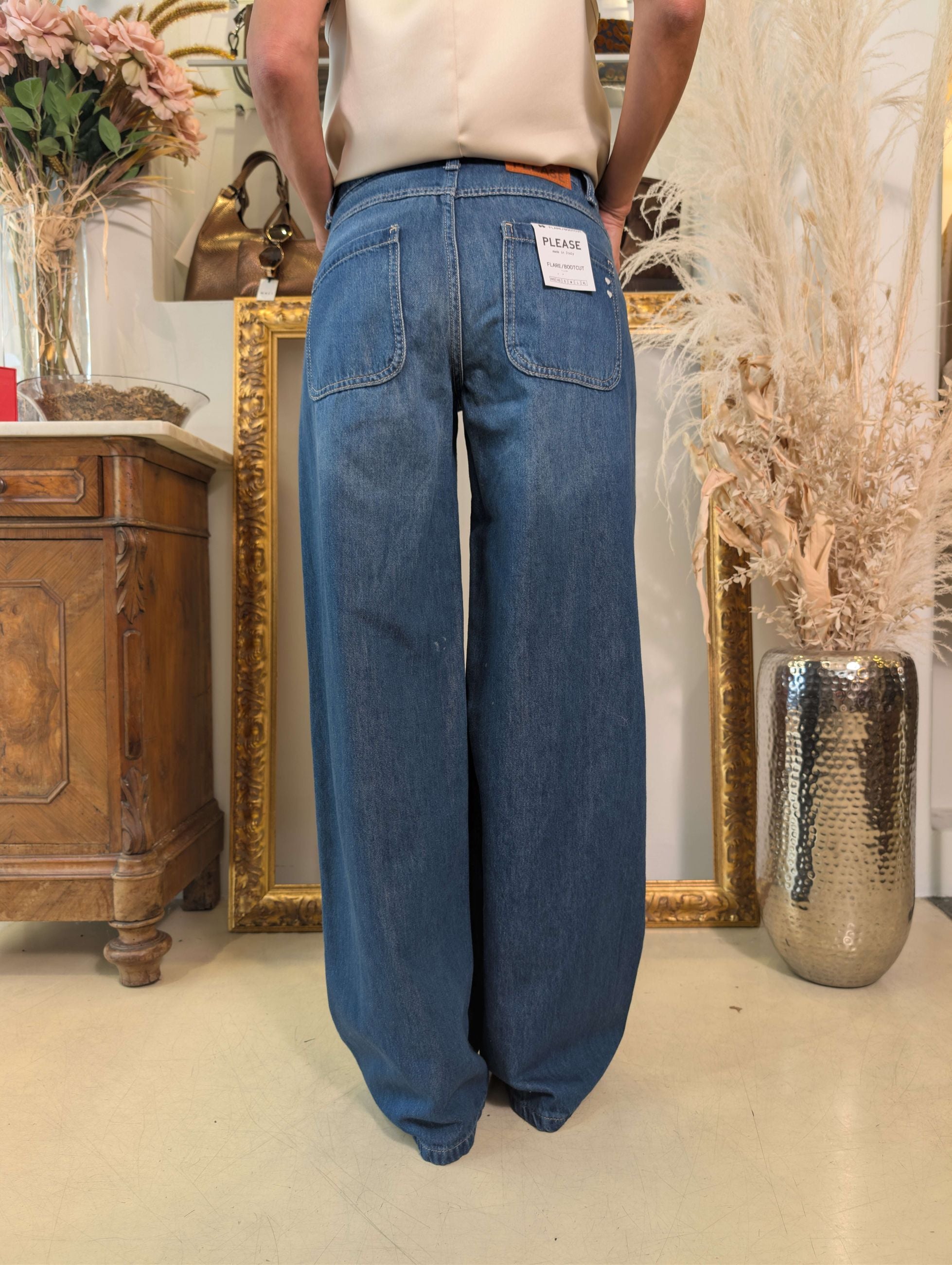 Jeans regular gamba palazzo - PLEASE
