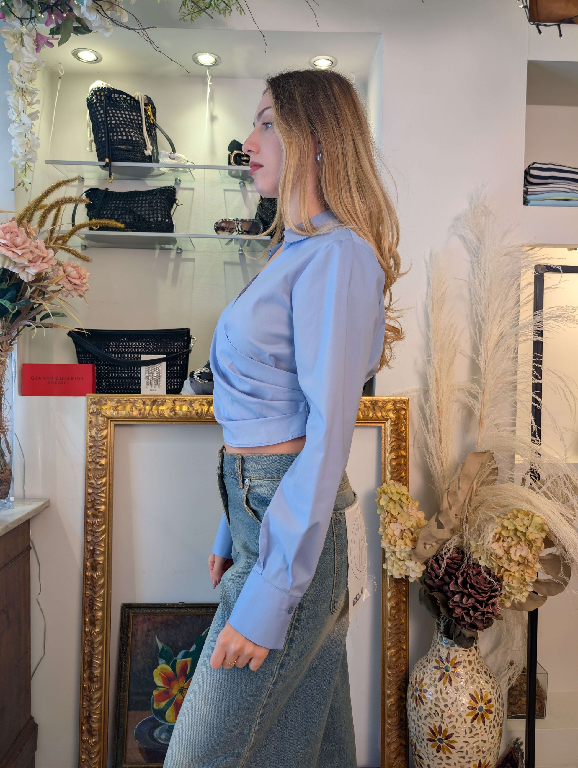 Camicia corta incrocio - TENSIONE IN