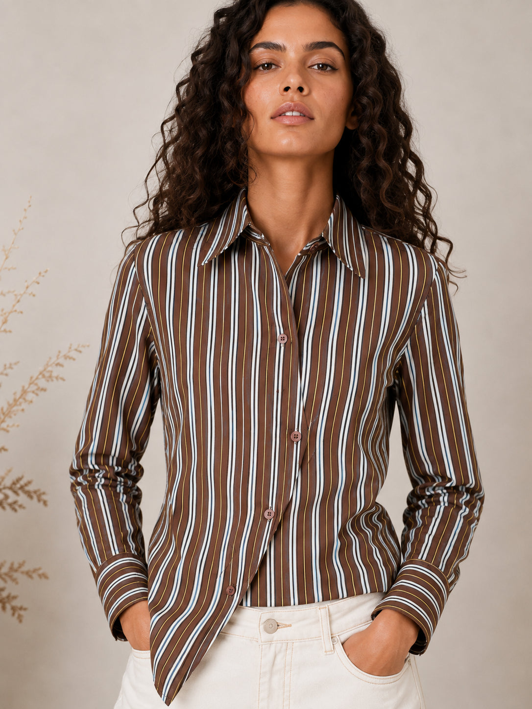 Camicia  Asimmetrica a Righe - SHE_FLORENCE_LAB