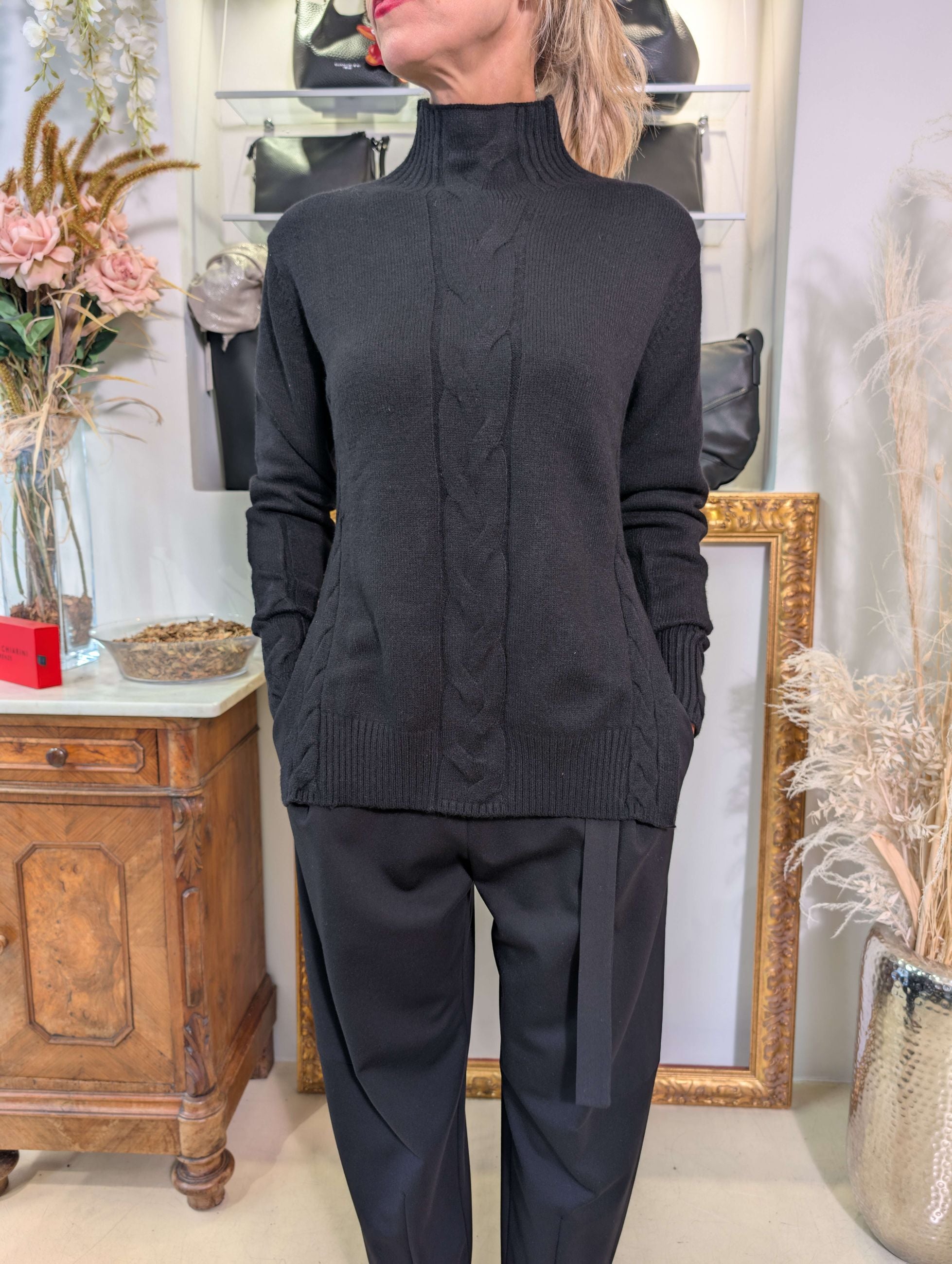 Maglia con treccia - MARKUP DONNA