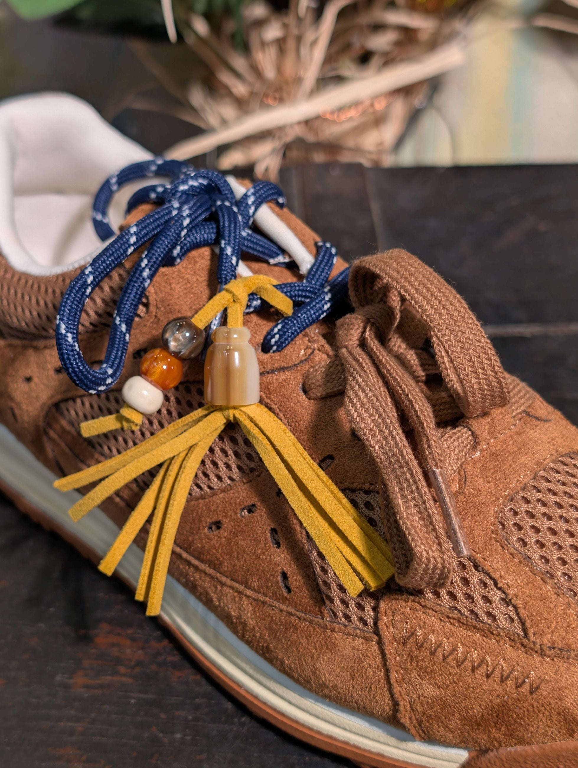Snakers in tessuto tecnico con dettagli in suede - GOLD & GOLD