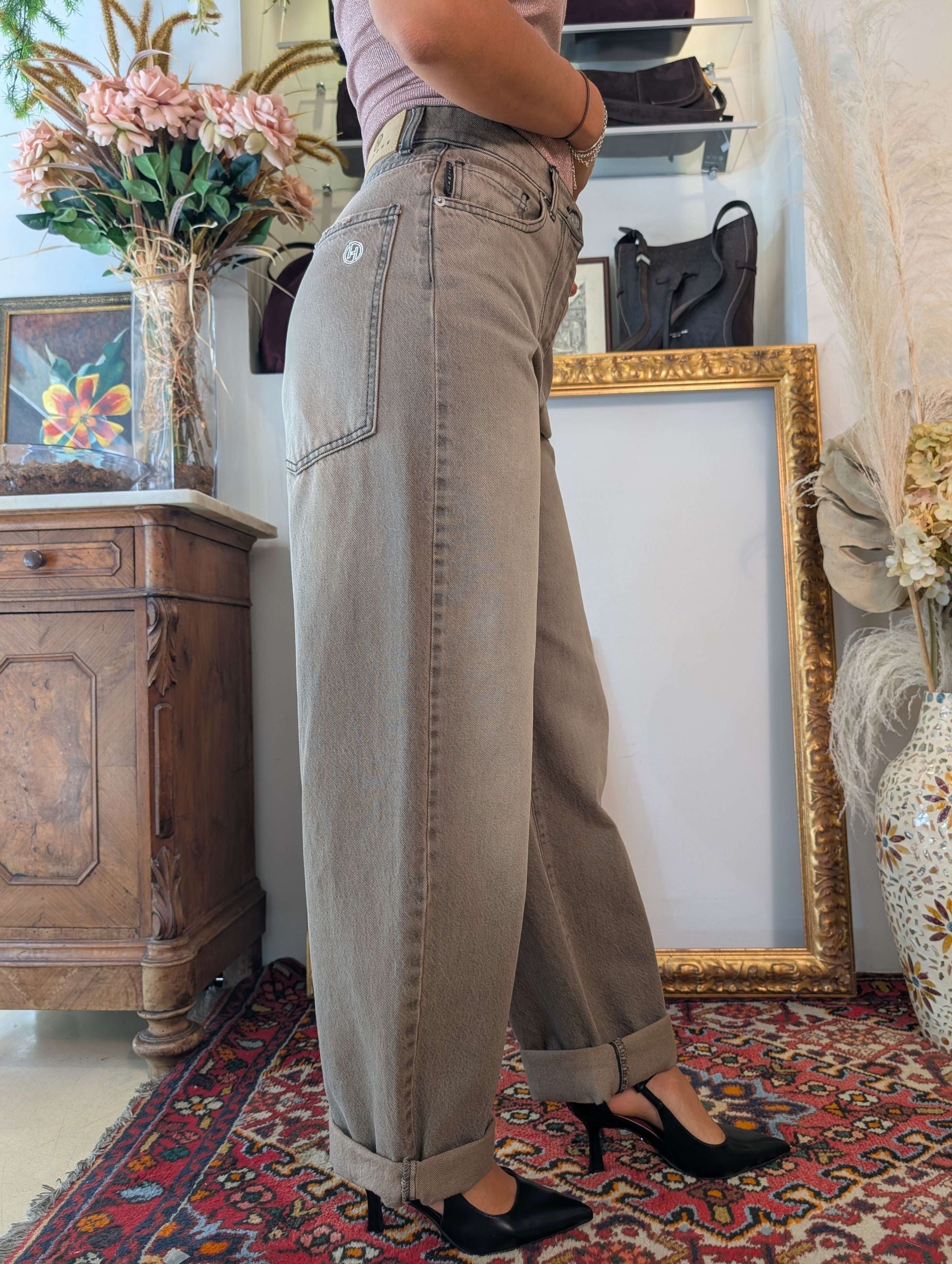 Jeans wide leg a vita alta - HAVE ONE
