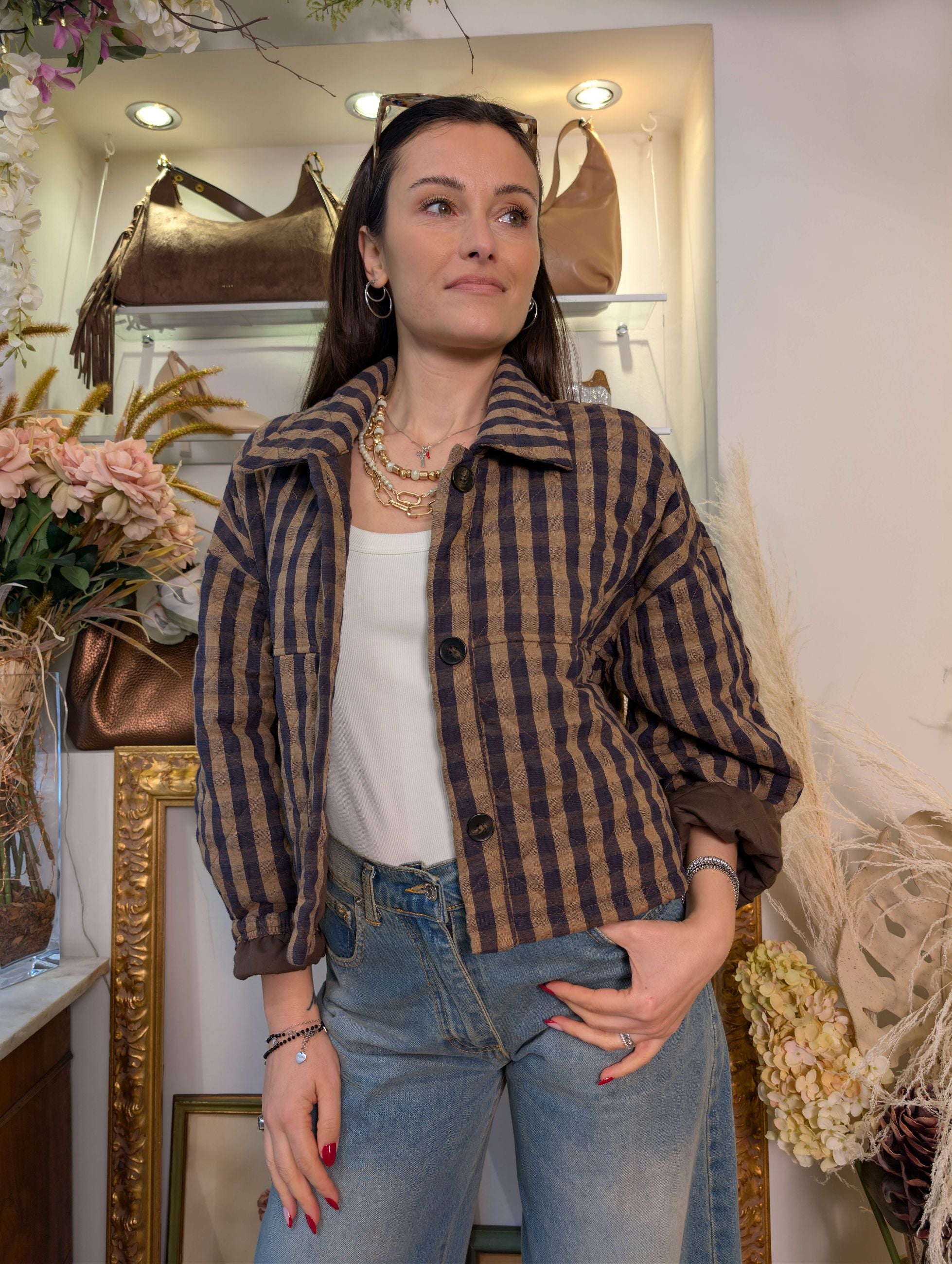 Giacca check a scatoletta - SHE_FLORENCE_LAB