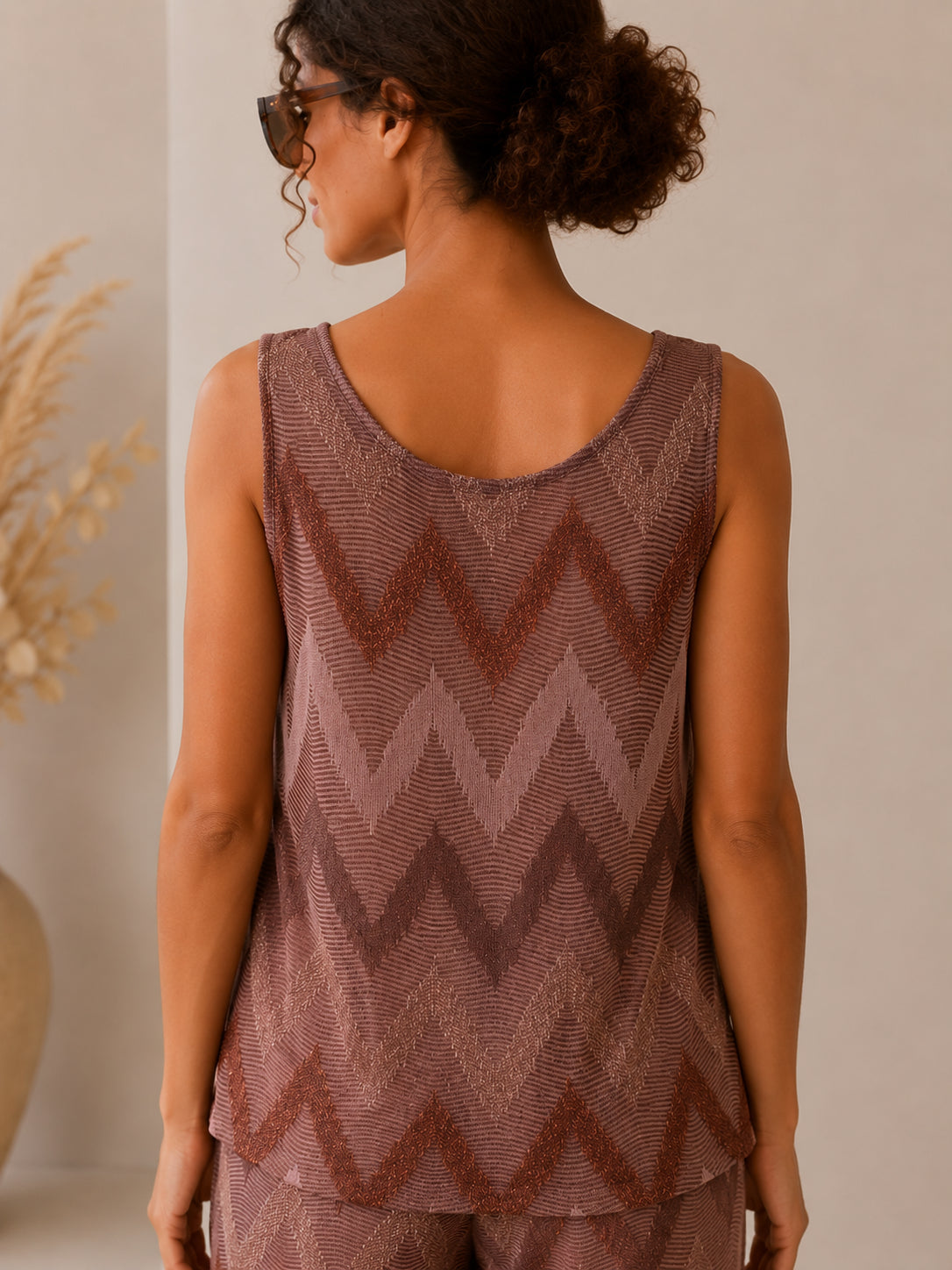 Top in jersey jacquard - VICOLO