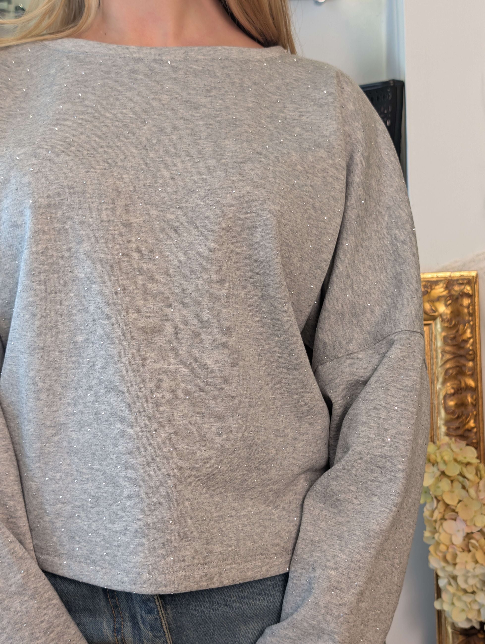Felpa kimono con microborchie - PLEASE