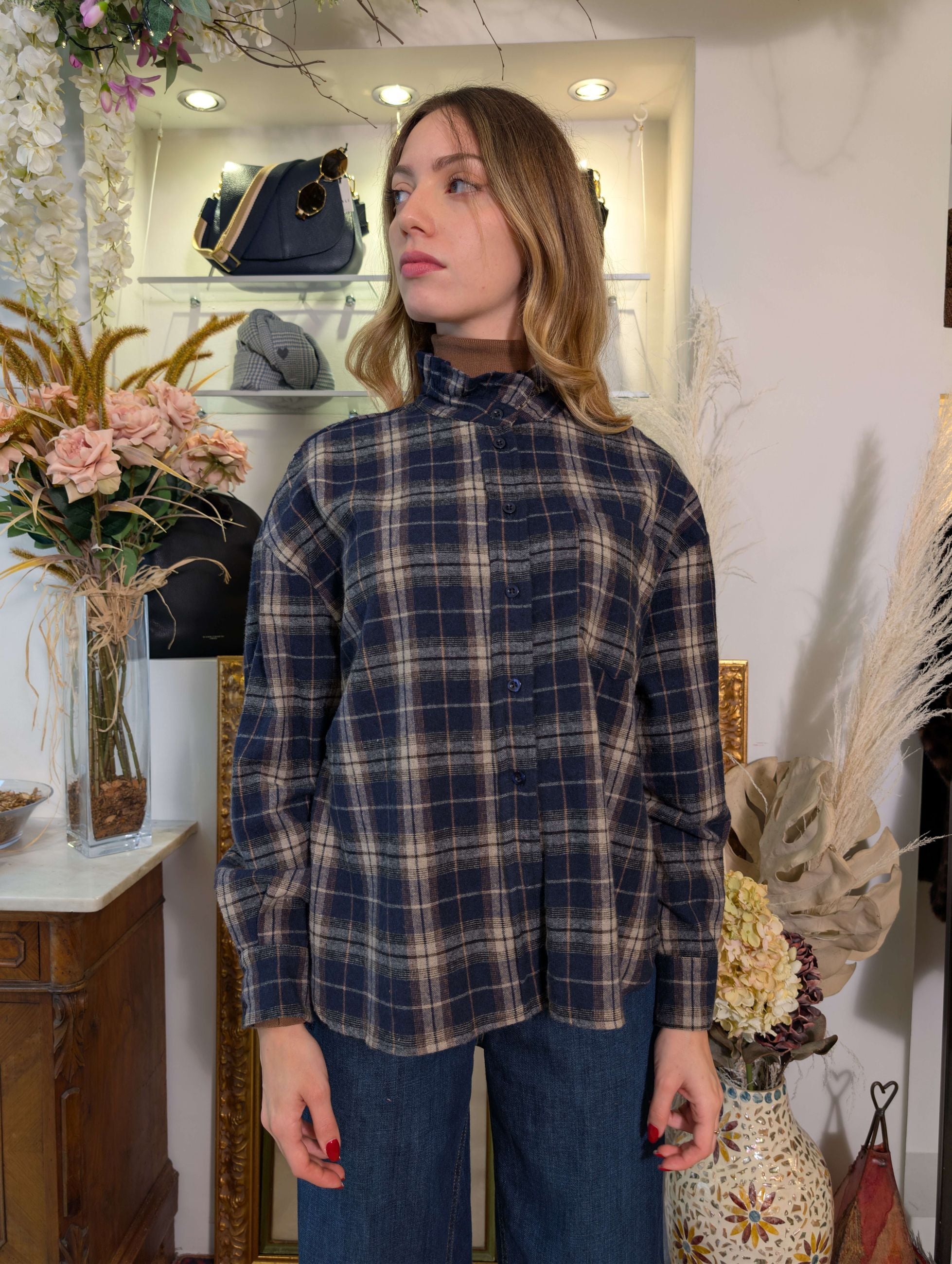 Camicia check in flanella lavata - SHE_FLORENCE_LAB